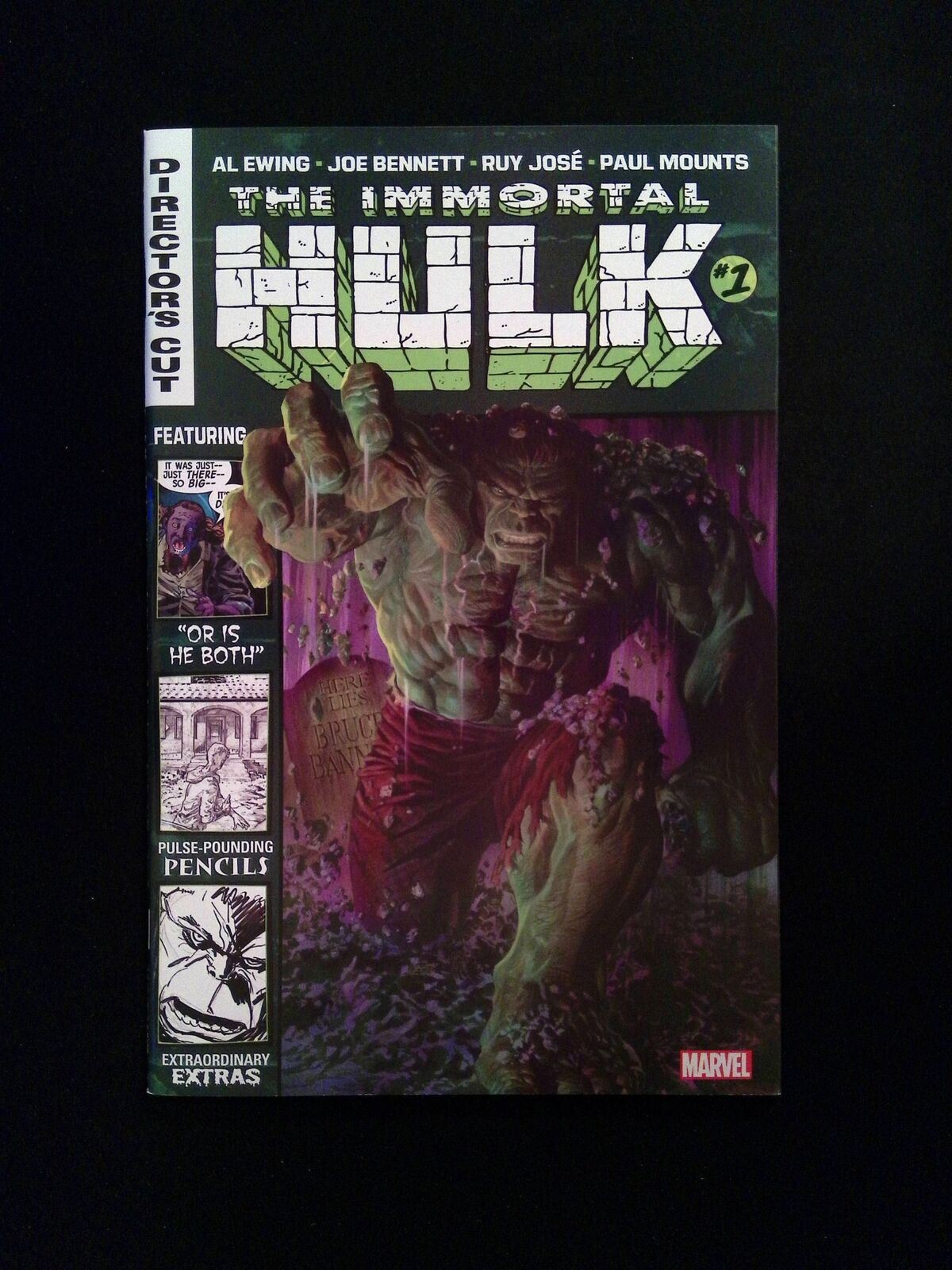 Immortal Hulk #1DC Marvel Comics 2018 NM Director's Cut