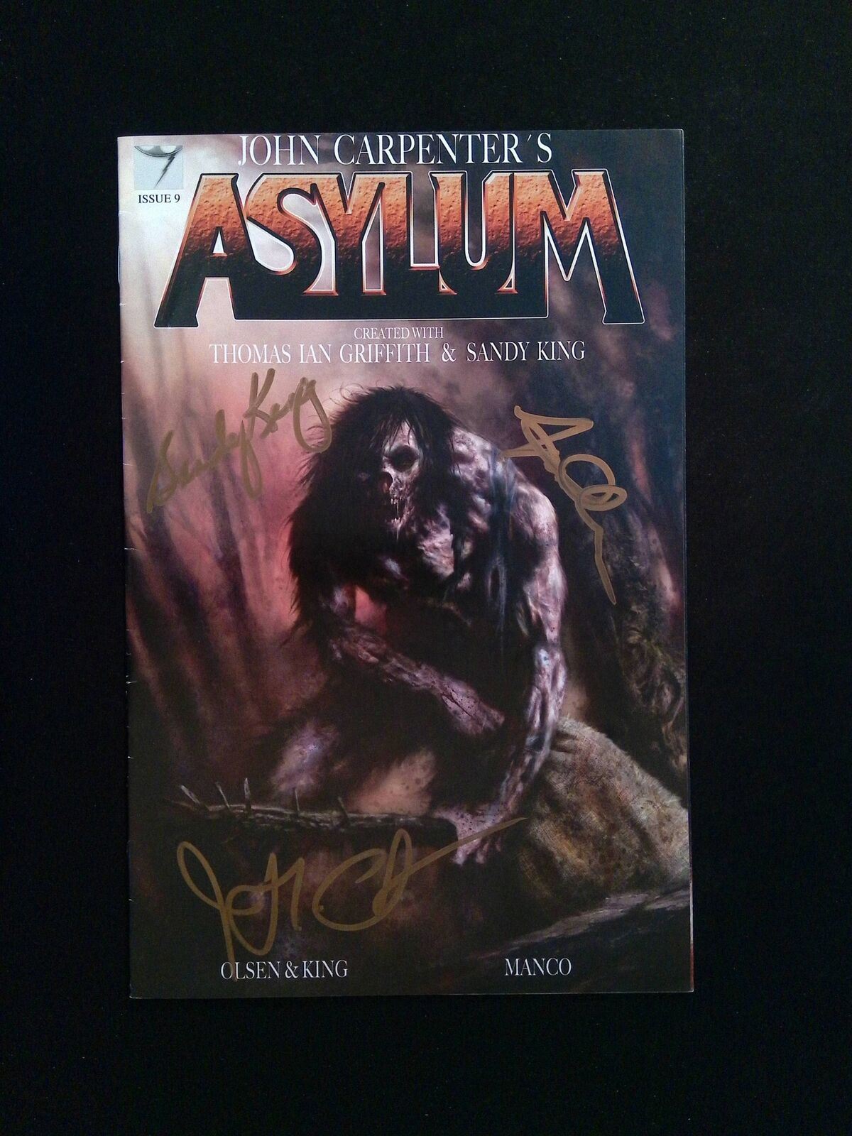 Asylum #9 STORM KING Comics 2015 VF SIGNED BY KING, CARPENTER +1