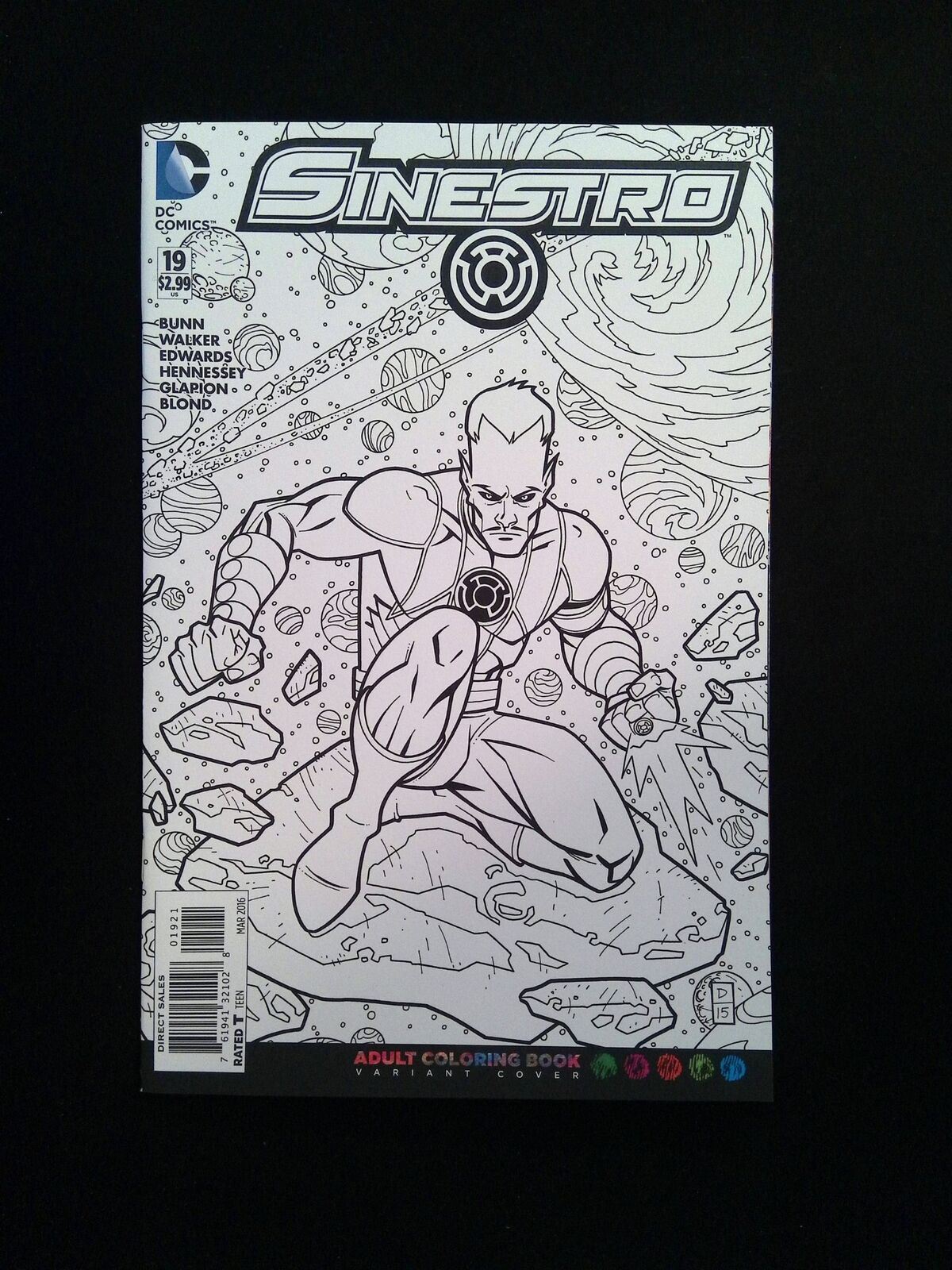 Sinestro #19B DC Comics 2016 NM+ VARIANT COVER