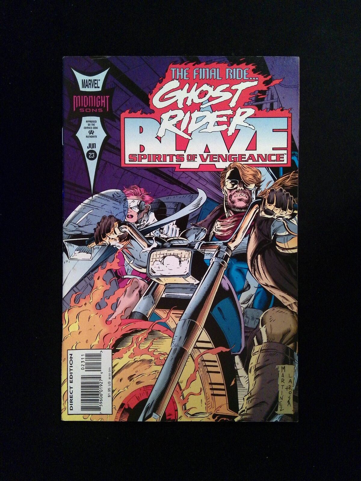 Ghost Rider Blaze Spirits of Vengeance #23 MARVEL Comics 1994 VF+