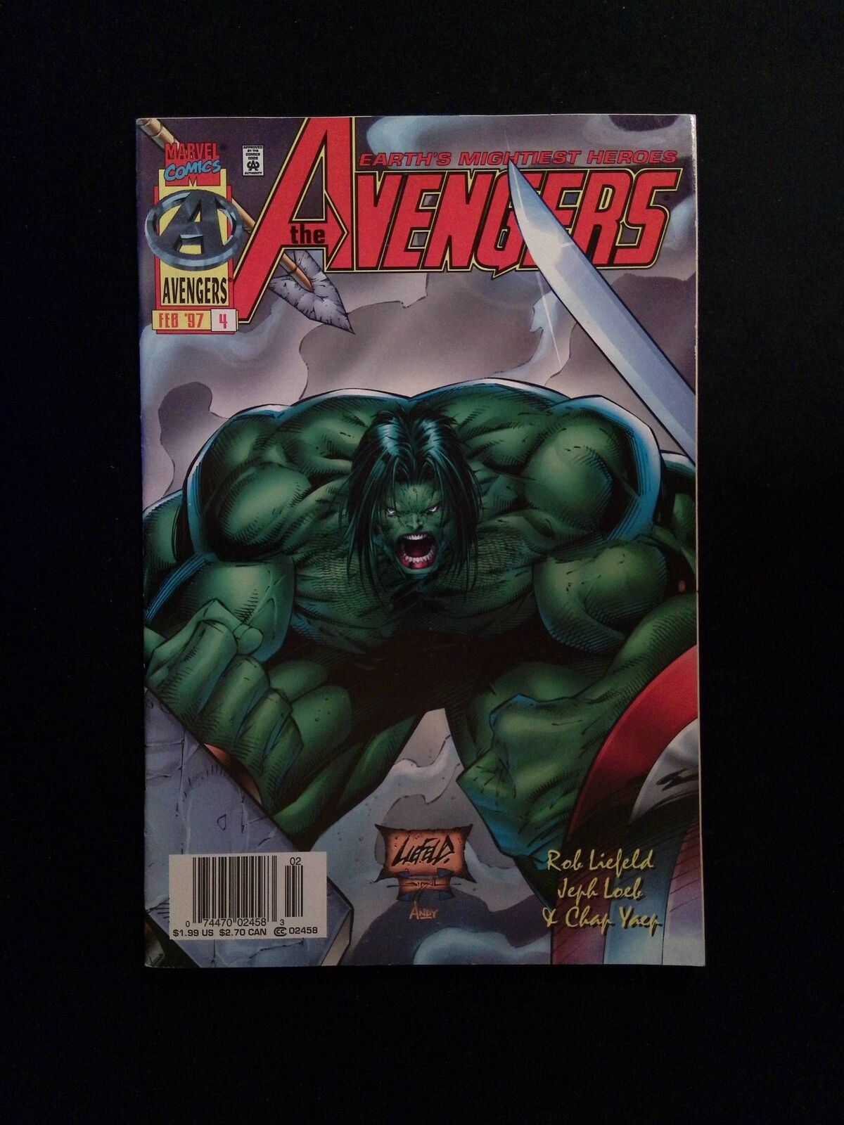 Avengers #4 (2ND SERIES) MARVEL Comics 1997 VF NEWSSTAND