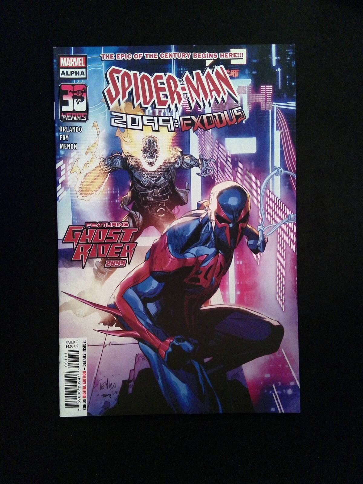 Spider-Man 2099 Exodus Alpha #1 Marvel Comics 2022 NM-