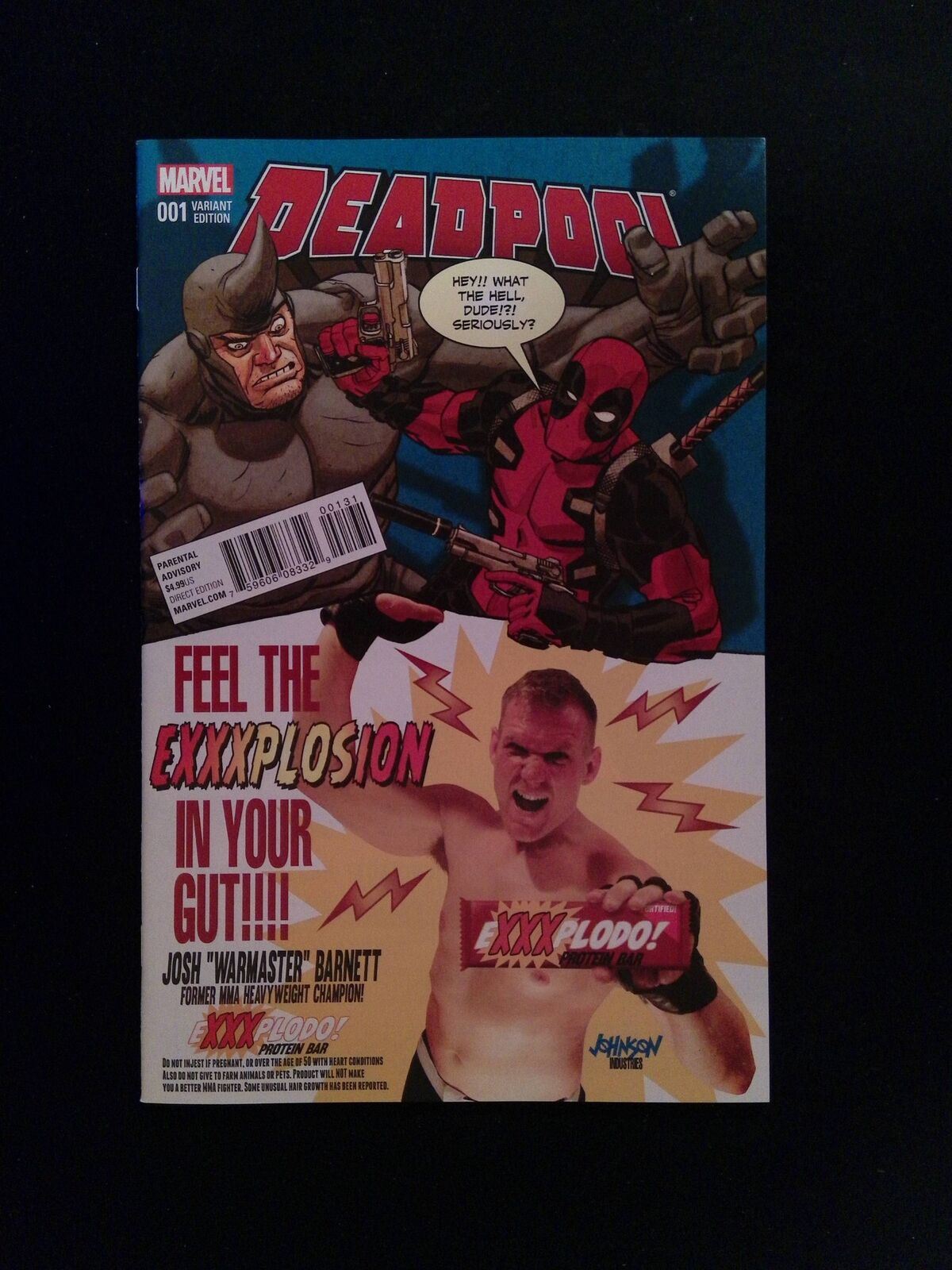 Deadpool #1D (4TH SERIES) MARVEL Comics 2016 NM JOHNSON VARIANT