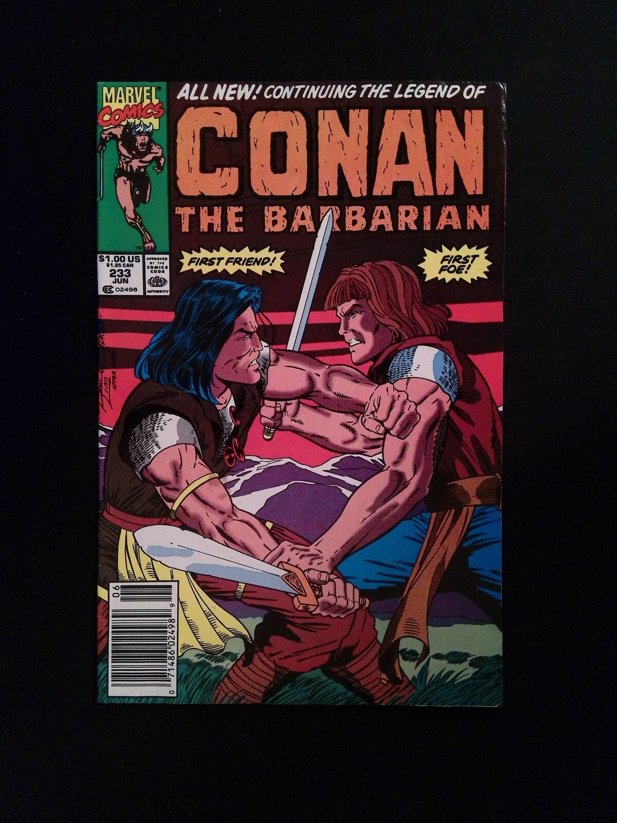 Conan the Barbarian #233 MARVEL Comics 1990 FN NEWSSTAND