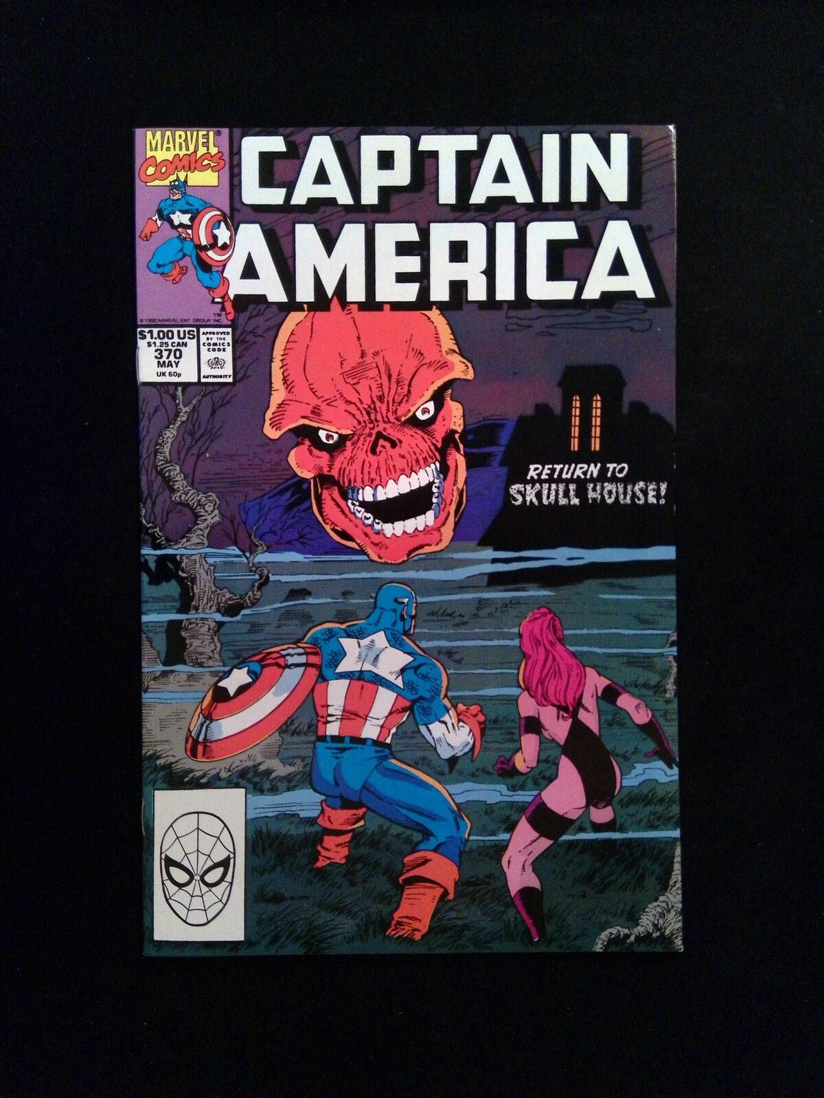 Captain America #370 MARVEL Comics 1990 VF+