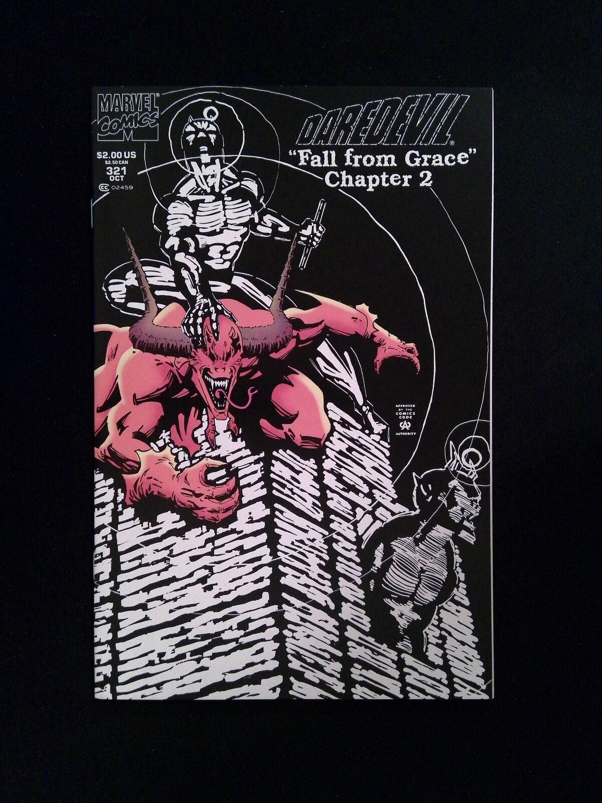 Daredevil #321D Marvel Comics 1993 VF+ Direct Edition