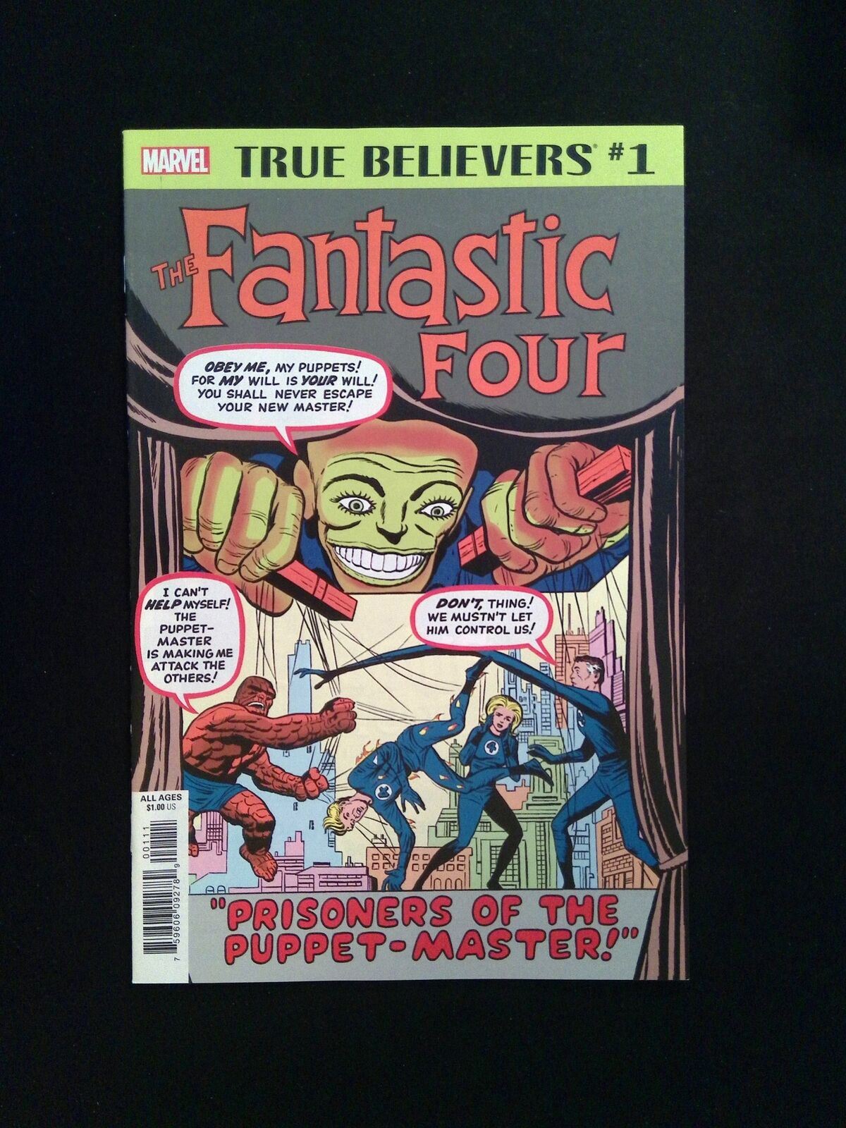 True Believers Fantastic Four Puppet Master #1 MARVEL Comics 2019 NM-