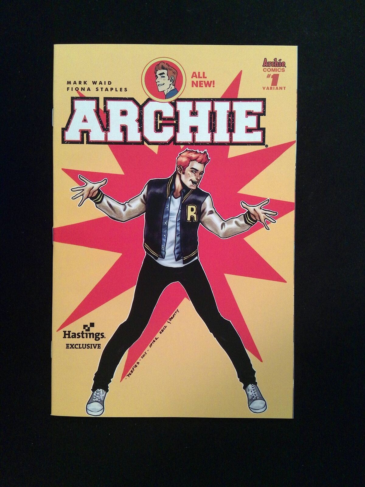 Archie #1 (2ND SERIES) ARCHIE Comics 2015 VF/NM VARIANT COVER