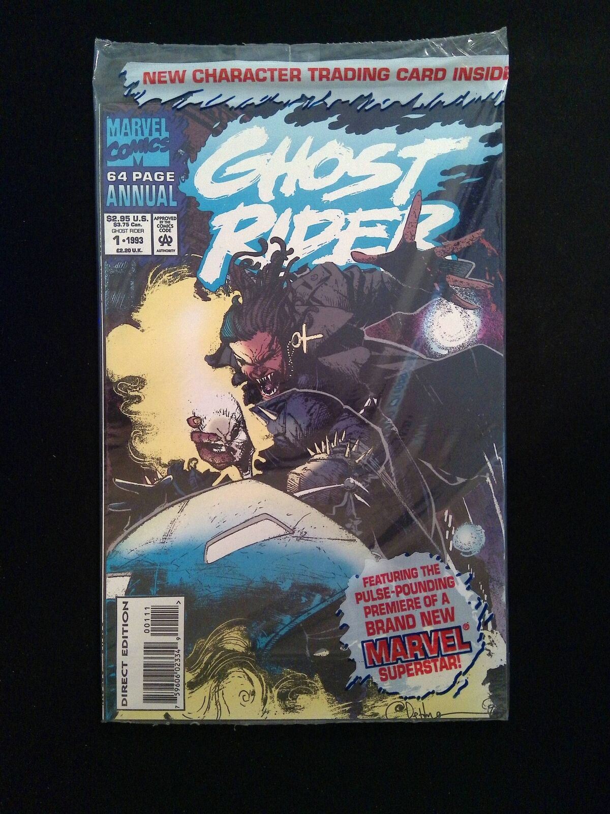 Ghost Rider Annual #1 (2nd Series) Marvel Comics 1993 NM+ Polybagged With Card