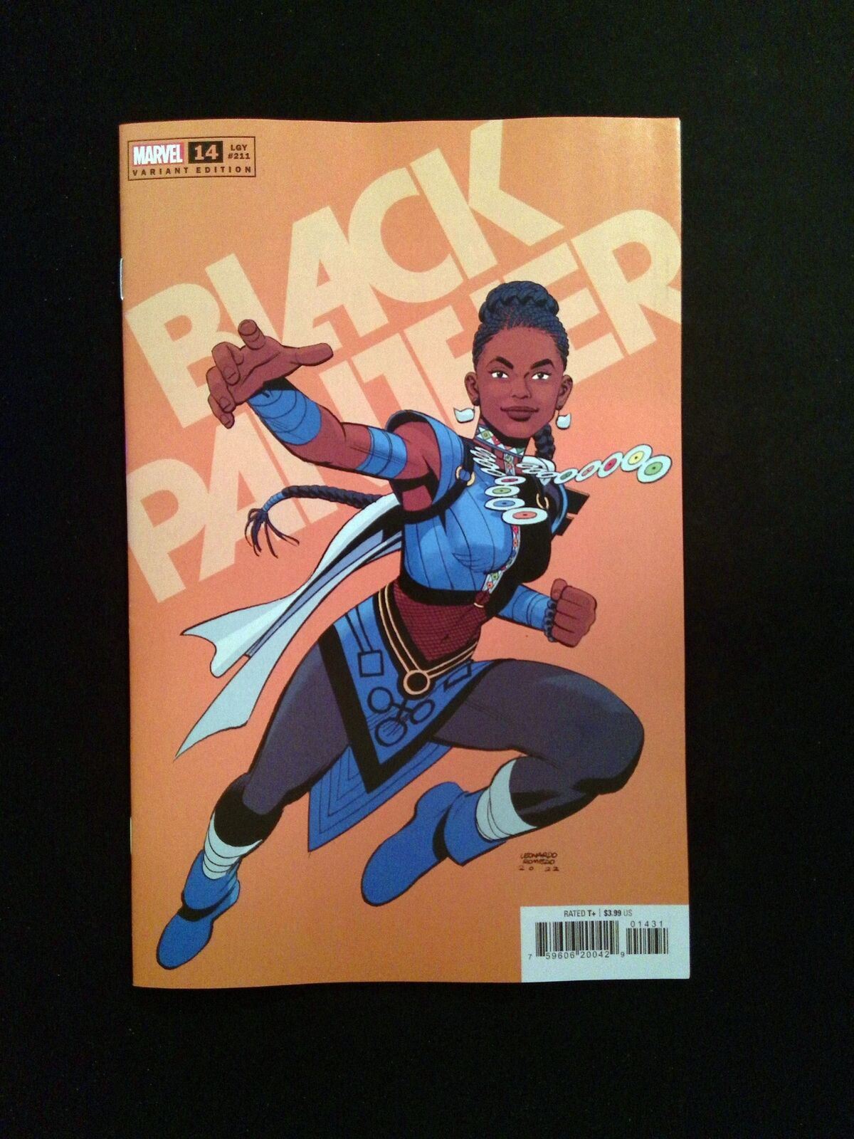 Black Panther #14C (8th Series) Marvel Comics 2023 NM- Leonardo Variant