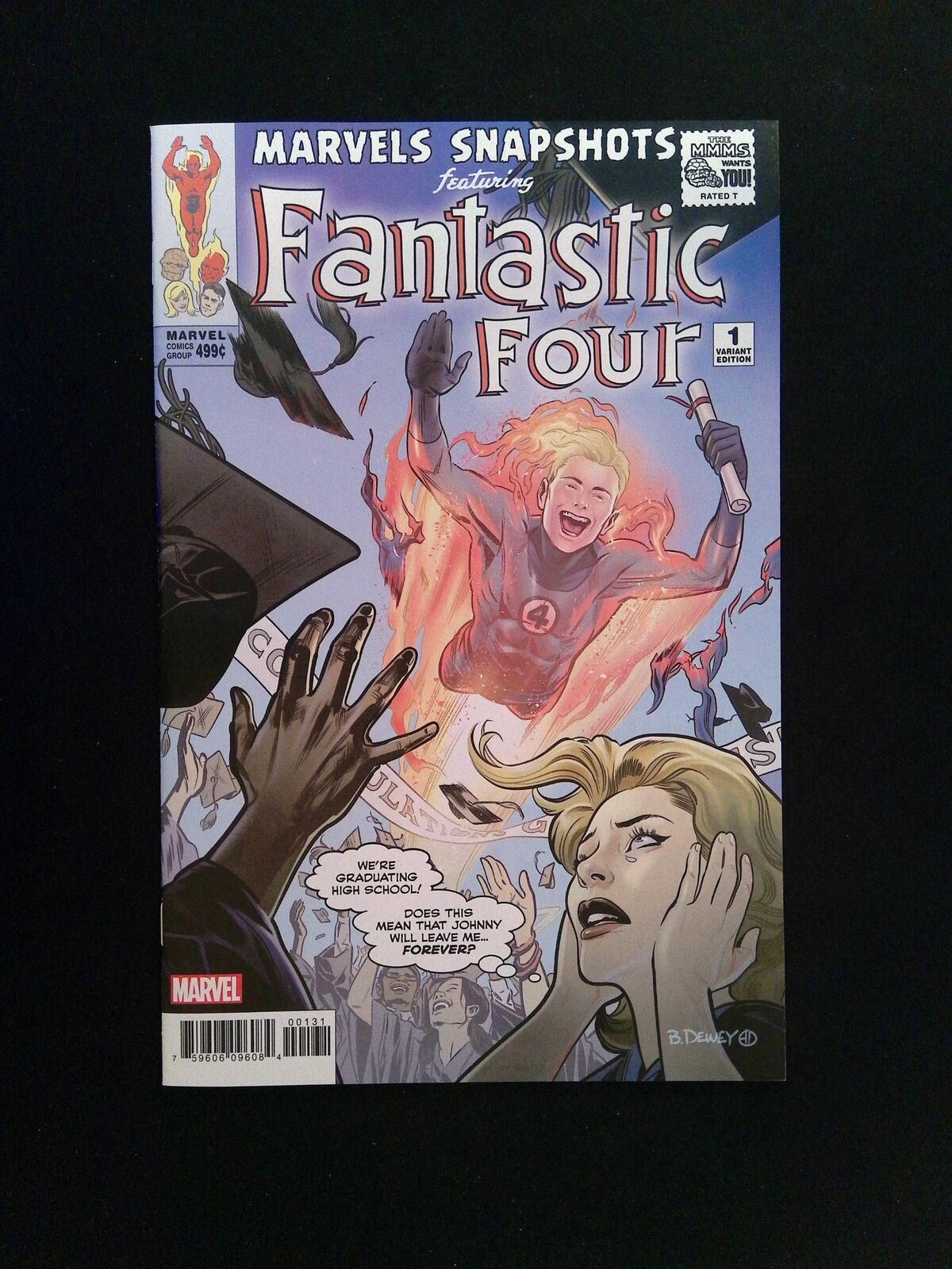 Marvels Snapshots Fantastic Four #1B MARVEL Comics 2020 NM+ DEWEY VARIANT