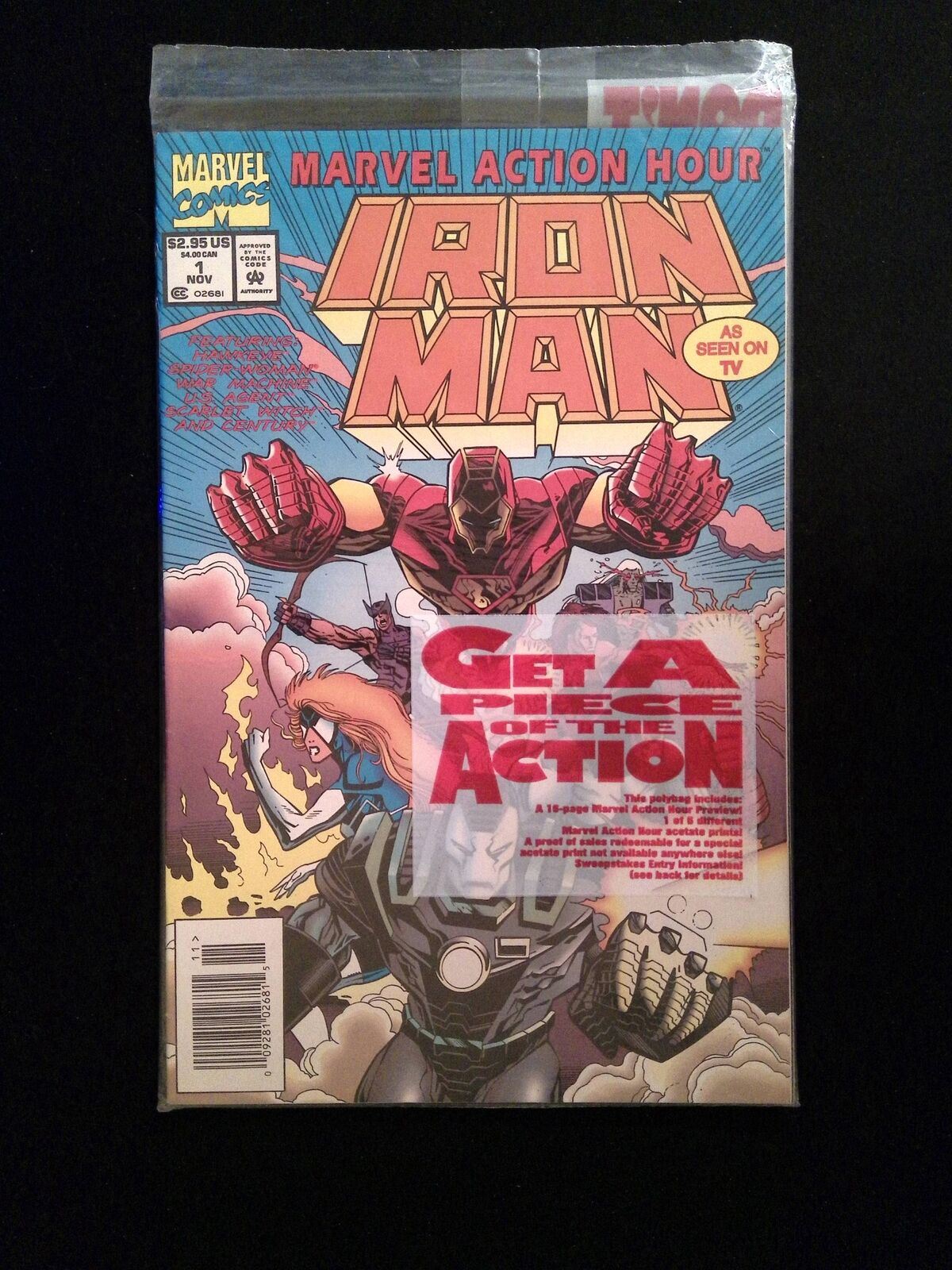 Marvel Action Hour Featuring Iron Man #1A.P 1994 VF/NM NEWSSTAND VARIANT