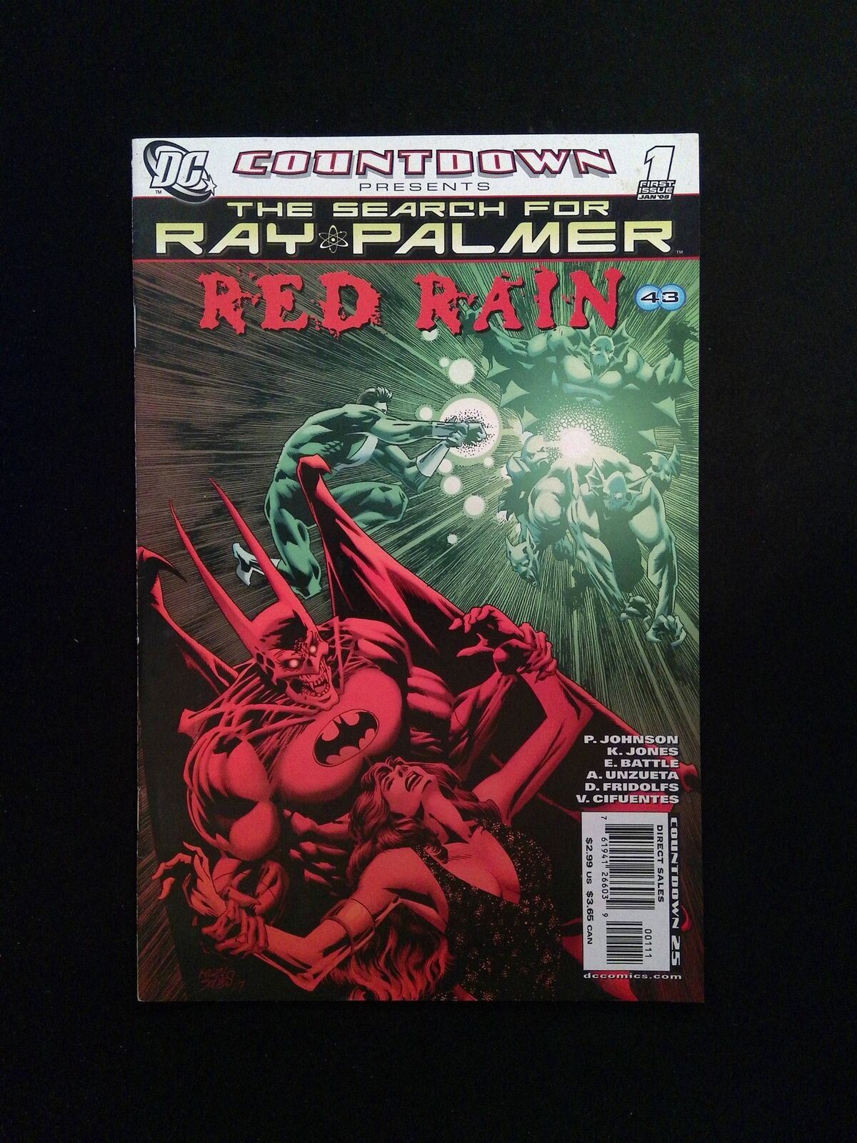 Countdown Search for Ray Palmer Red Rain #1 DC Comics 2008 VF+