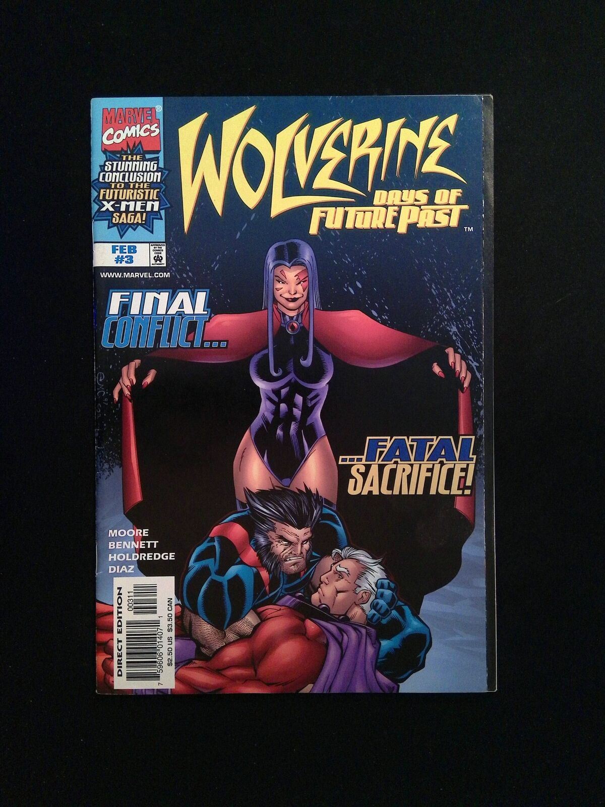 Wolverine Days Of Future Past #3 Marvel Comics 1998 VF+