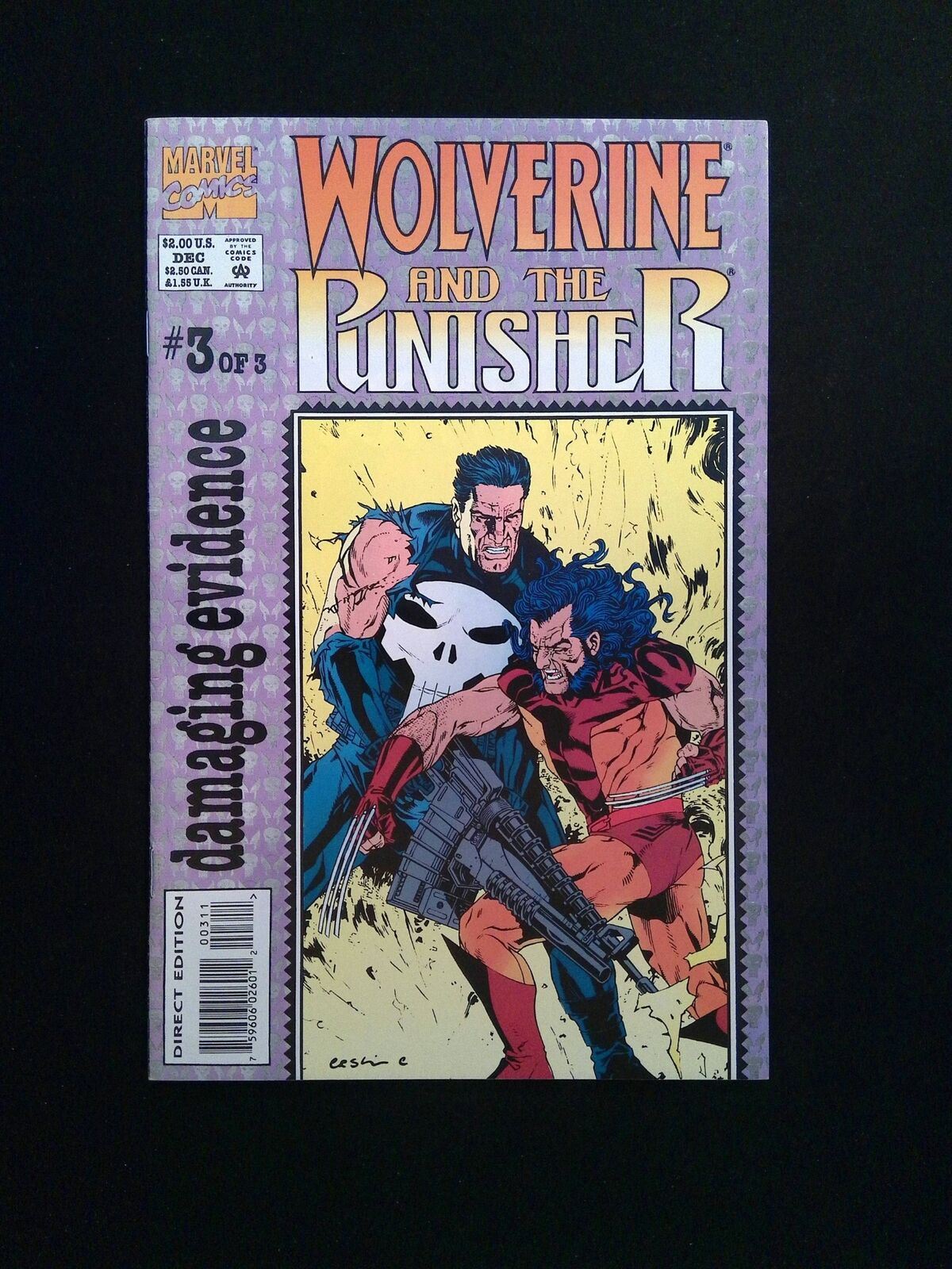 Wolverine and the Punisher Damaging Evidence #3 Marvel Comics 1993 VF+