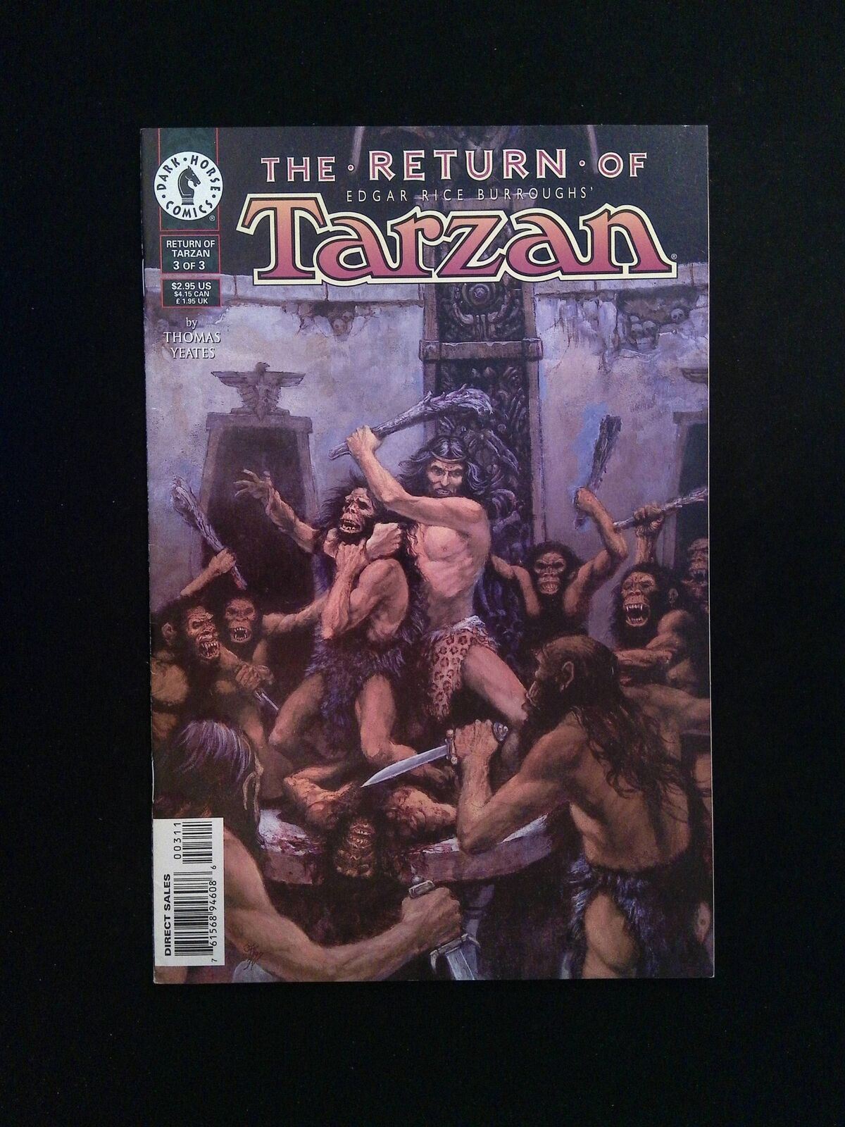 Tarzan The Return Of Tarzan #3 Dark Horse Comics 1997 VF+