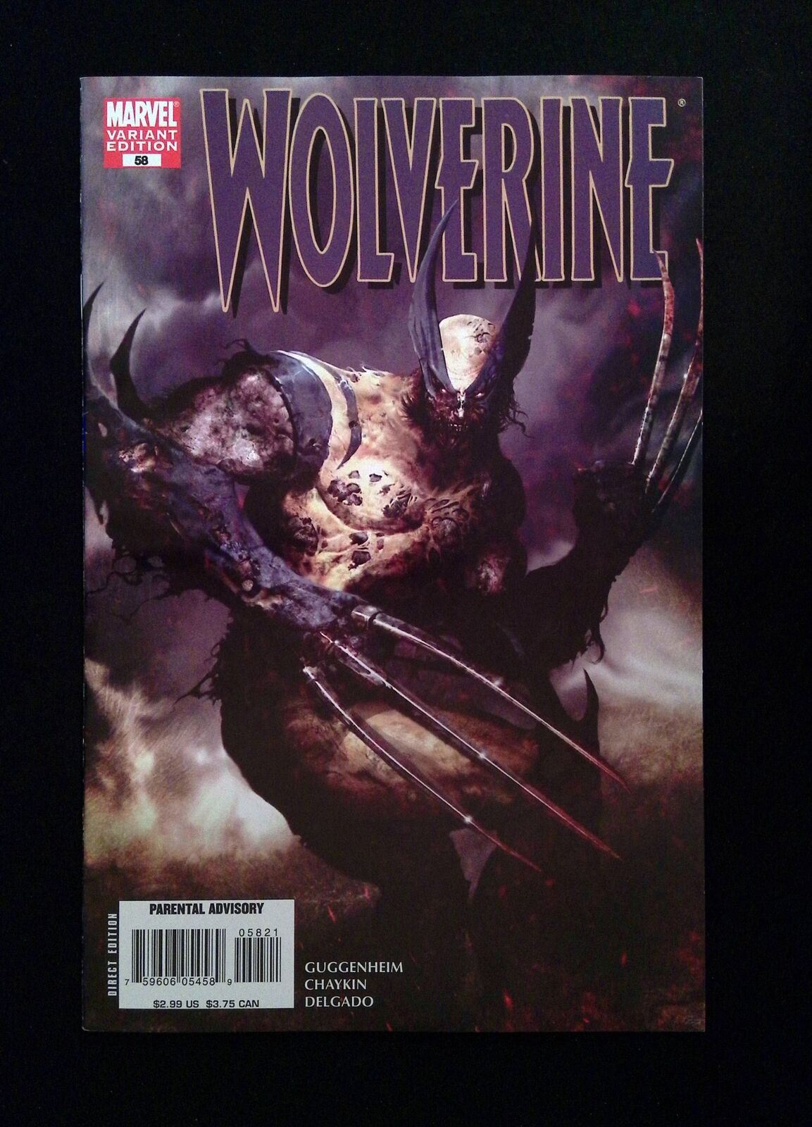 Wolverine #58B (2nd Series) Marvel Comics 2007 VF+ Langley Variant