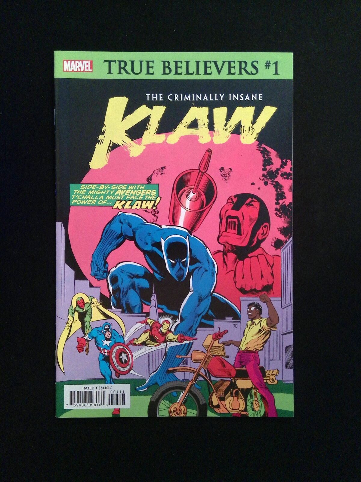 True Believers Criminally Insane Klaw #1 MARVEL Comics 2020 VF+