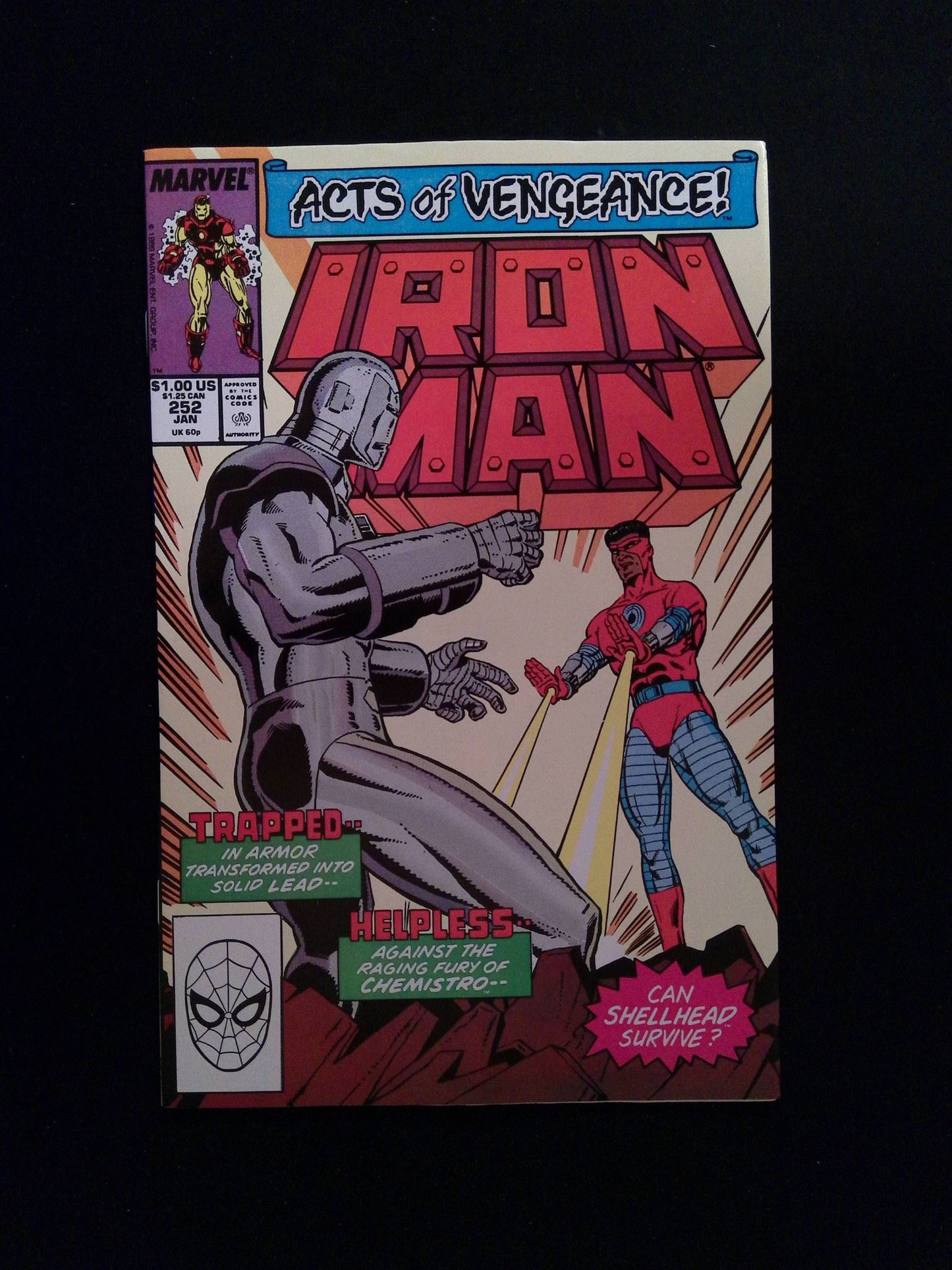 Iron Man #252 MARVEL Comics 1990 VF