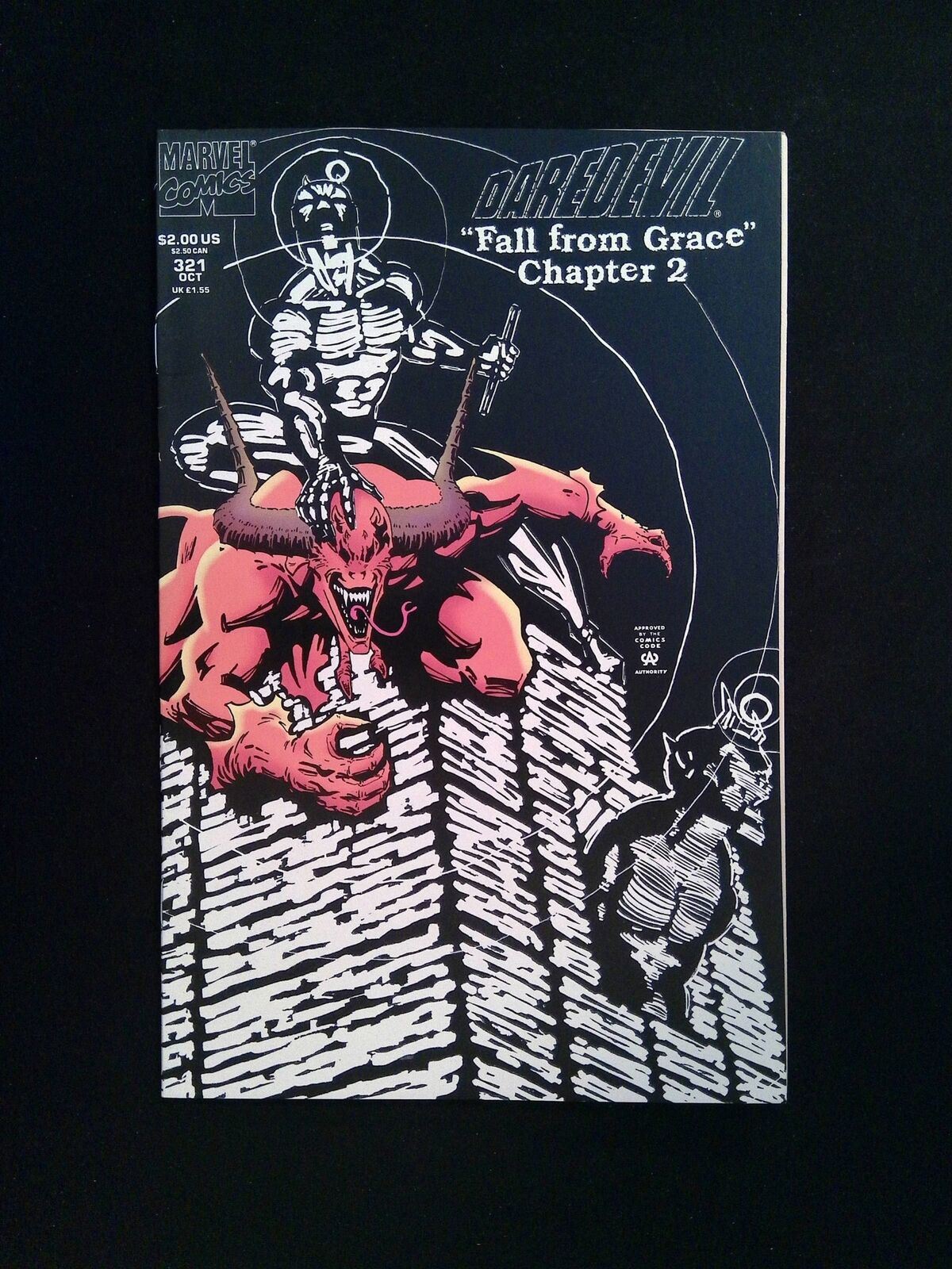 Daredevil #321D MARVEL Comics 1993 VF+ VARIANT COVER