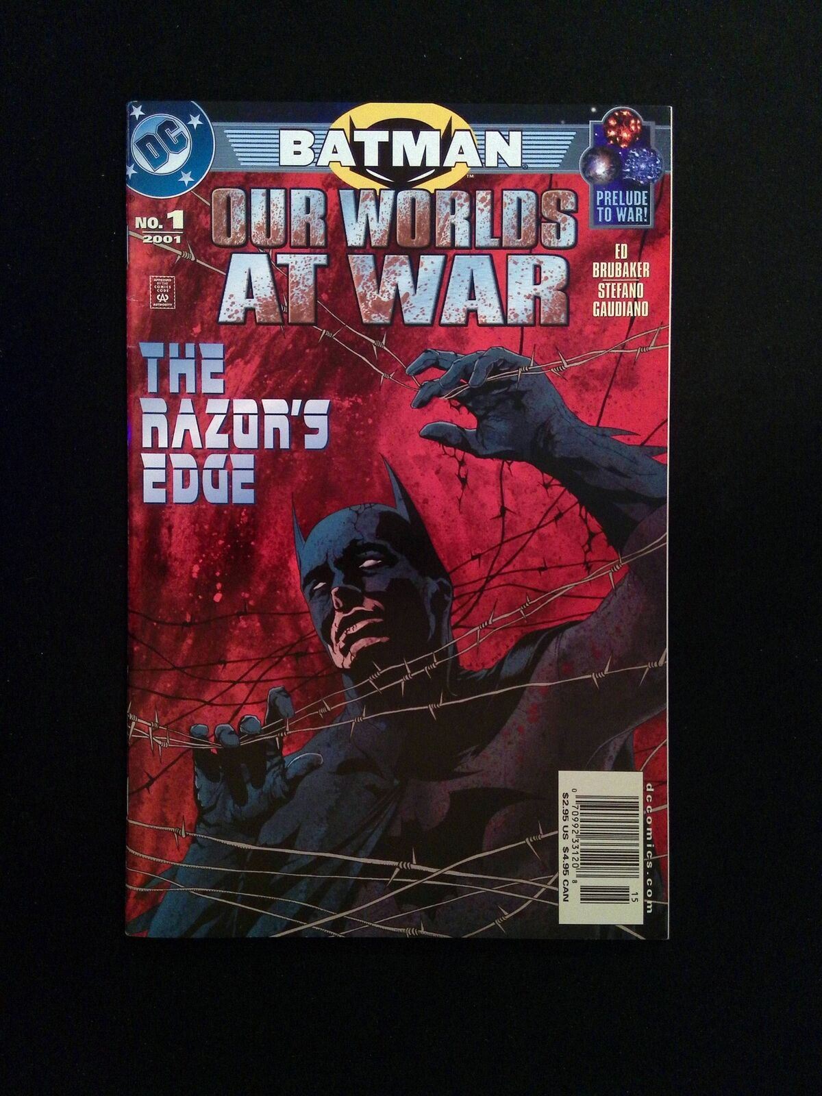 Batman Our Worlds at War #1 DC Comics 2001 VF+ NEWSSTAND