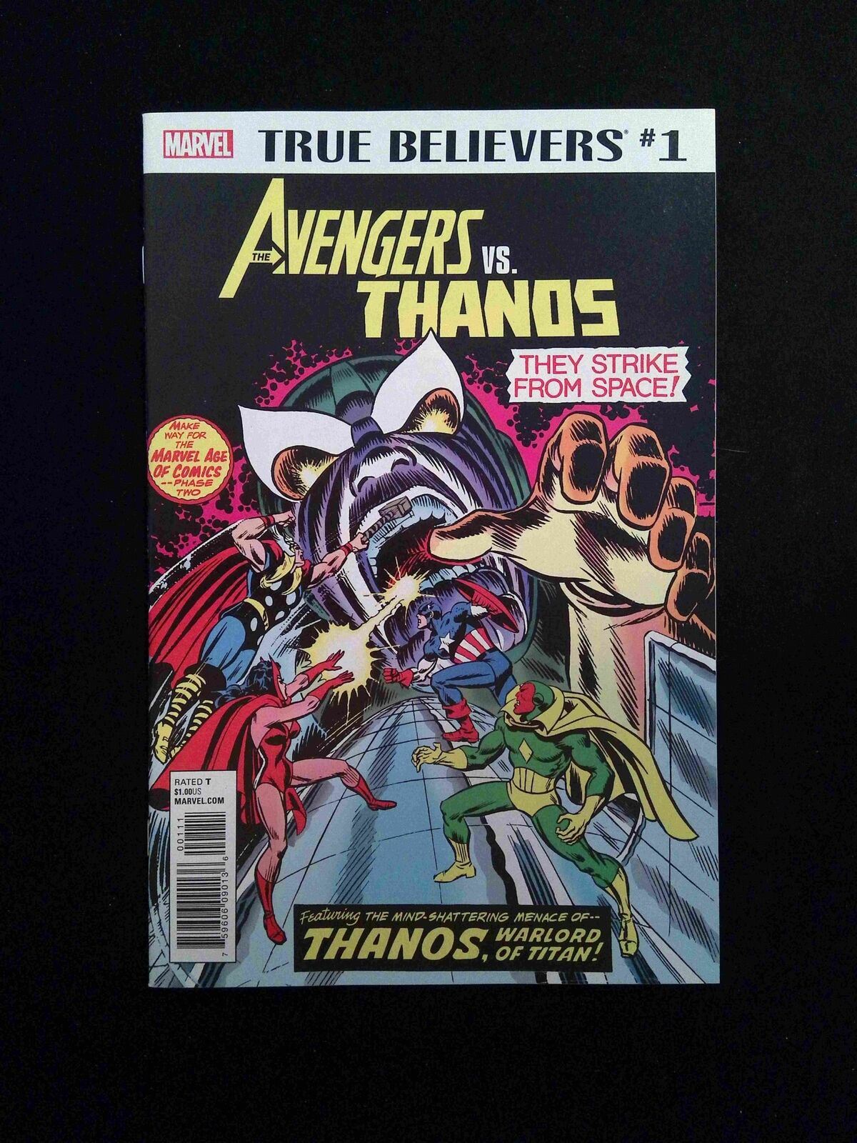 True Believers Avengers vs Thanos #1 MARVEL Comics 2018 NM-