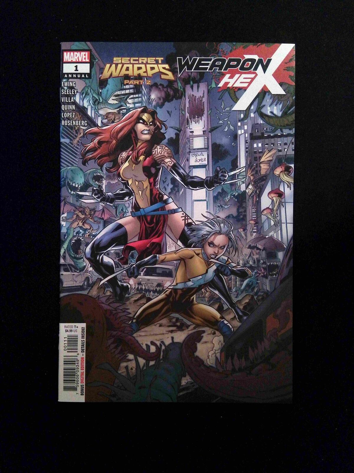 Secret Warps Weapon Hex Annual #1 MARVEL Comics 2019 NM+