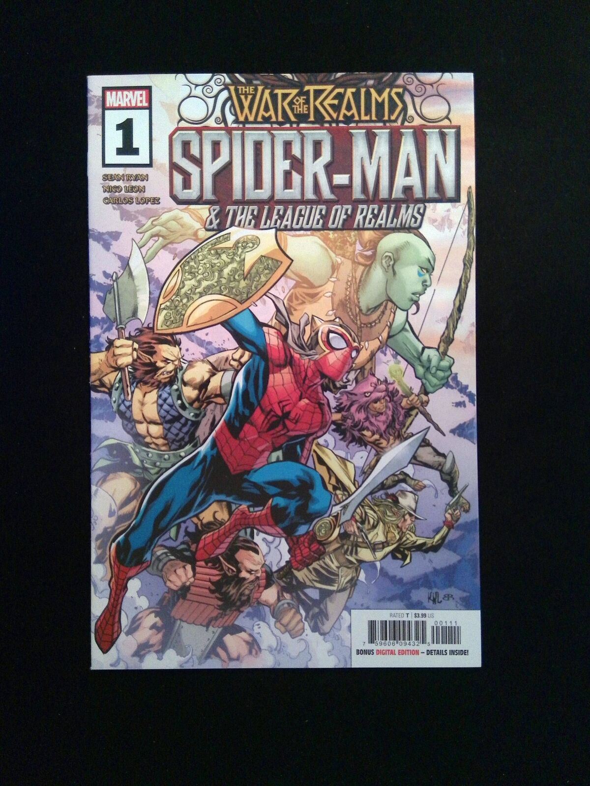 War Of The Realms Spider-Man And The League Of The Realms #1 MARVEL 2019 NM