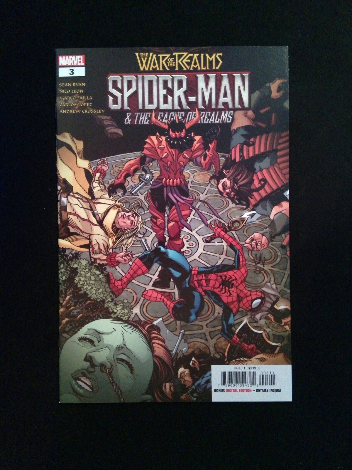 War Of The Realms Spider-Man And The League Of The Realms #3 MARVEL 2019 NM-