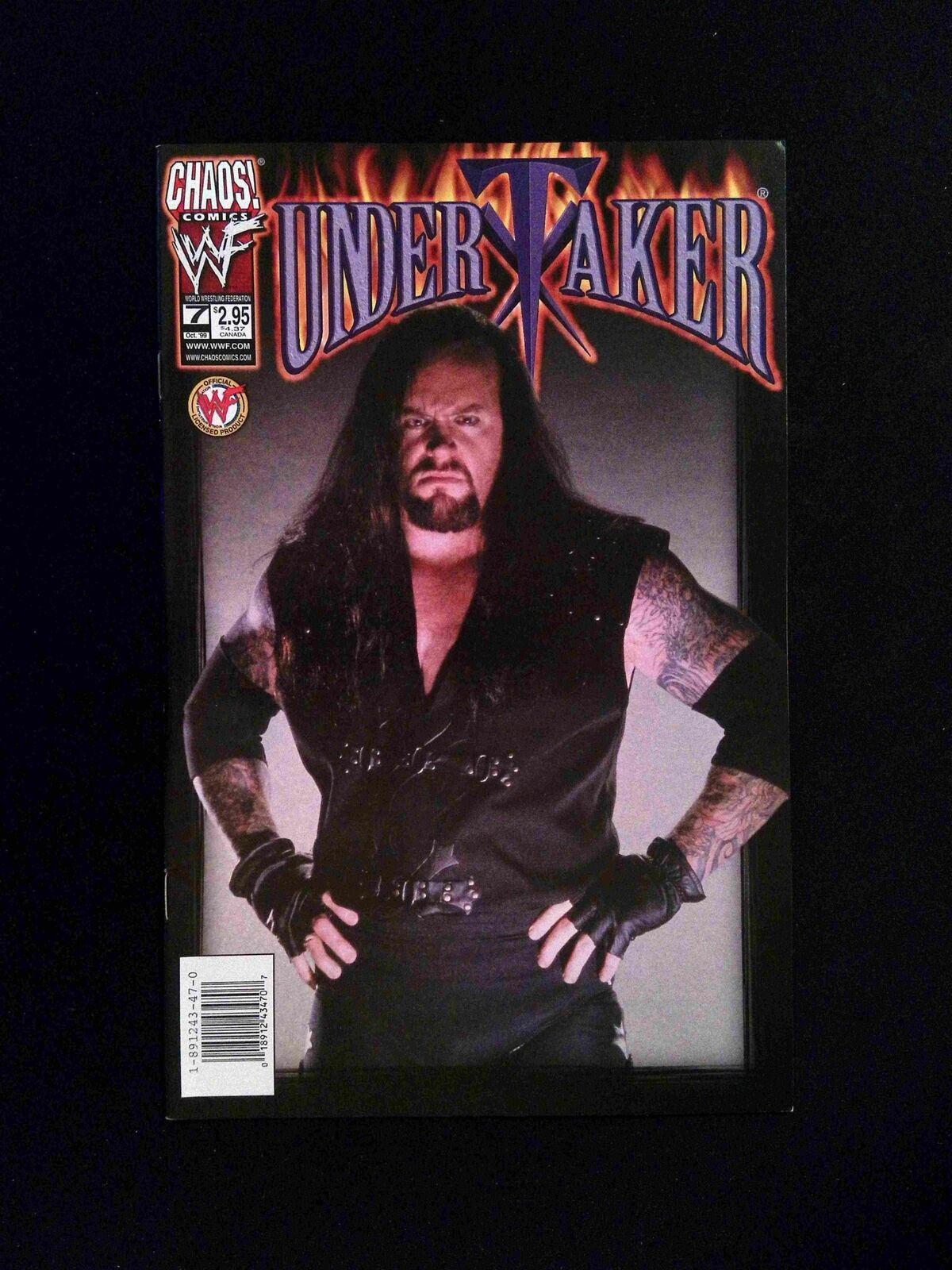 Undertaker #7B CHAOS Comics 1999 VF/NM VARIANT COVER