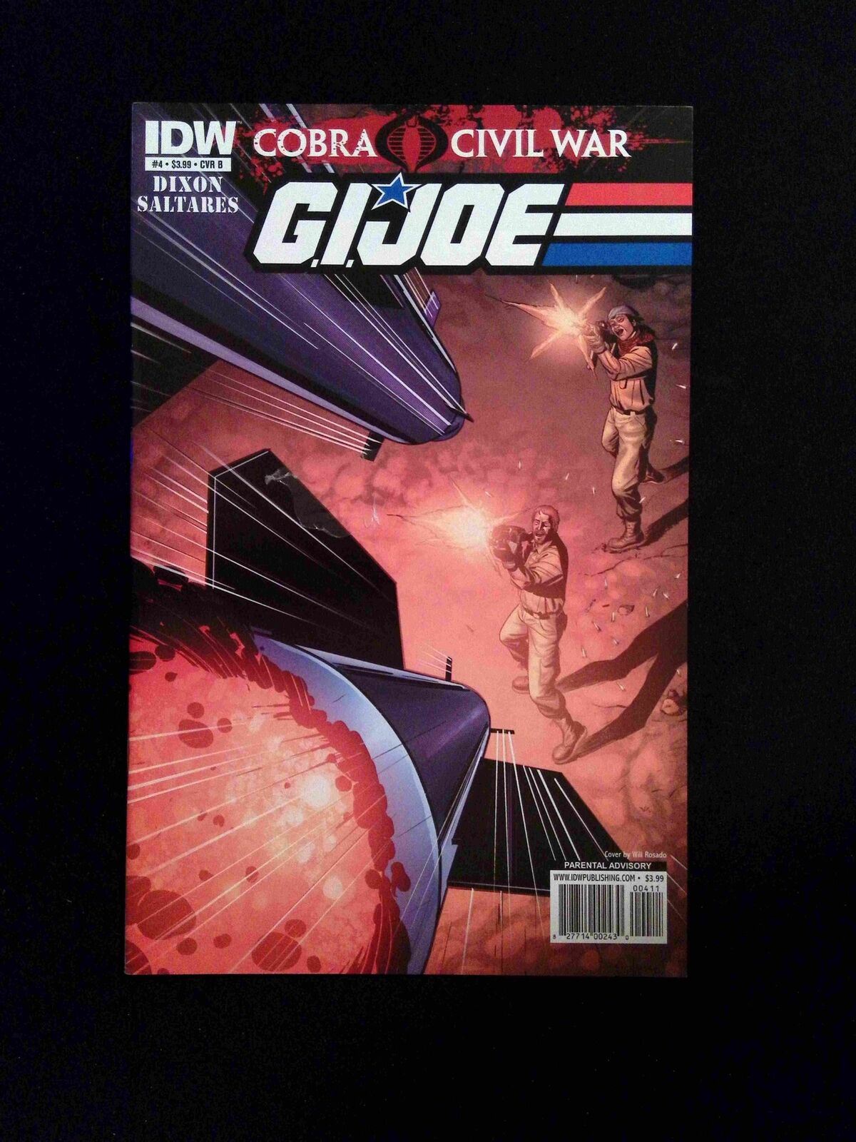 GI Joe #4B IDW Comics 2011 NM+ ROSADO,DIXON,SALTARES VARIANT