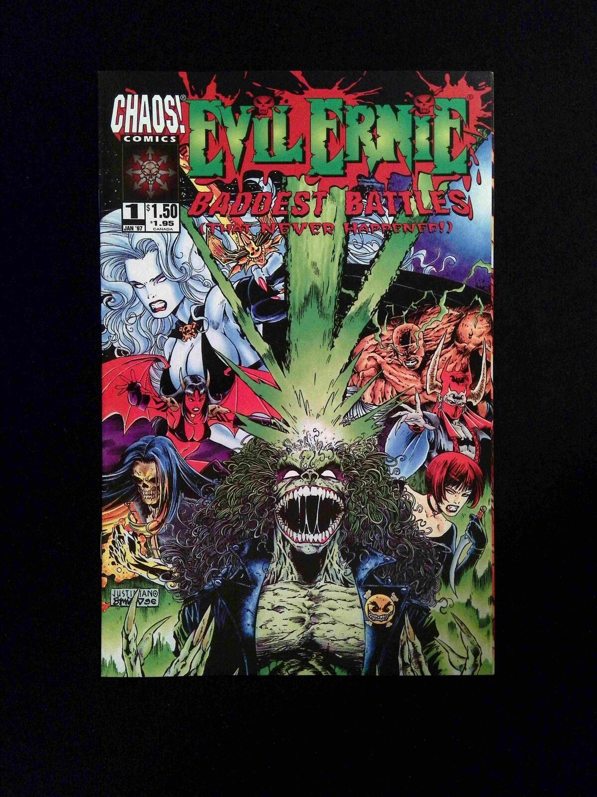 Evil Ernie Baddest Battles #1 CHAOS Comics 1997 VF+