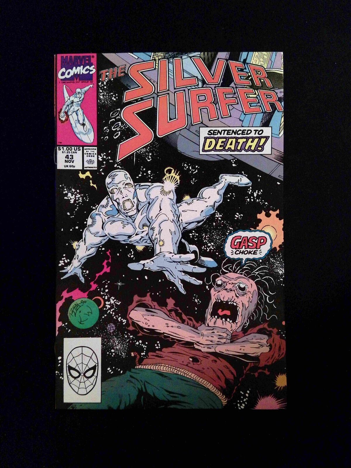 Silver Surfer #43 (2ND SERIES) MARVEL Comics 1990 VF+