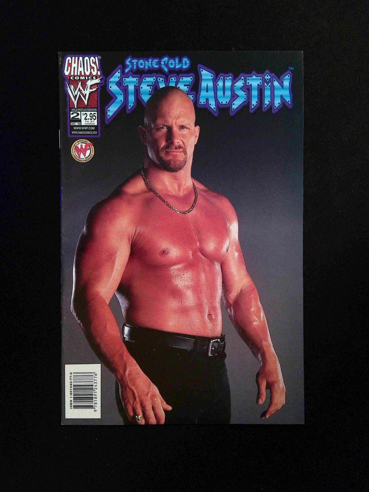 Stone Cold Steve Austin #2B CHAOS Comics 1999 VF/NM VARIANT COVER