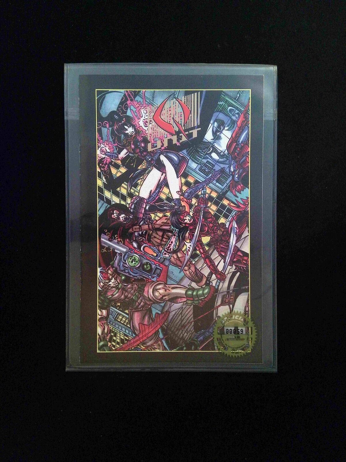 Q Unit Hero Premiere Edition Ashcan #0B HARRIS Comics 1993 VF+ VARIANT COVER