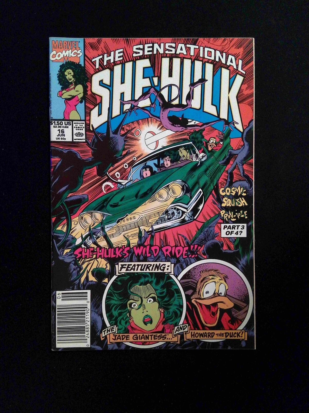 Sensational She Hulk #16 MARVEL Comics 1990 VF+ NEWSSTAND
