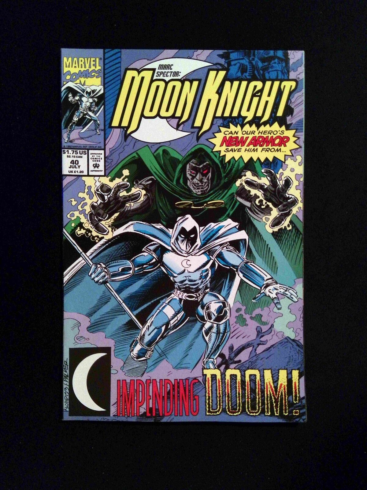 Marc Spector Moon Knight #40 MARVEL Comics 1992 NM-