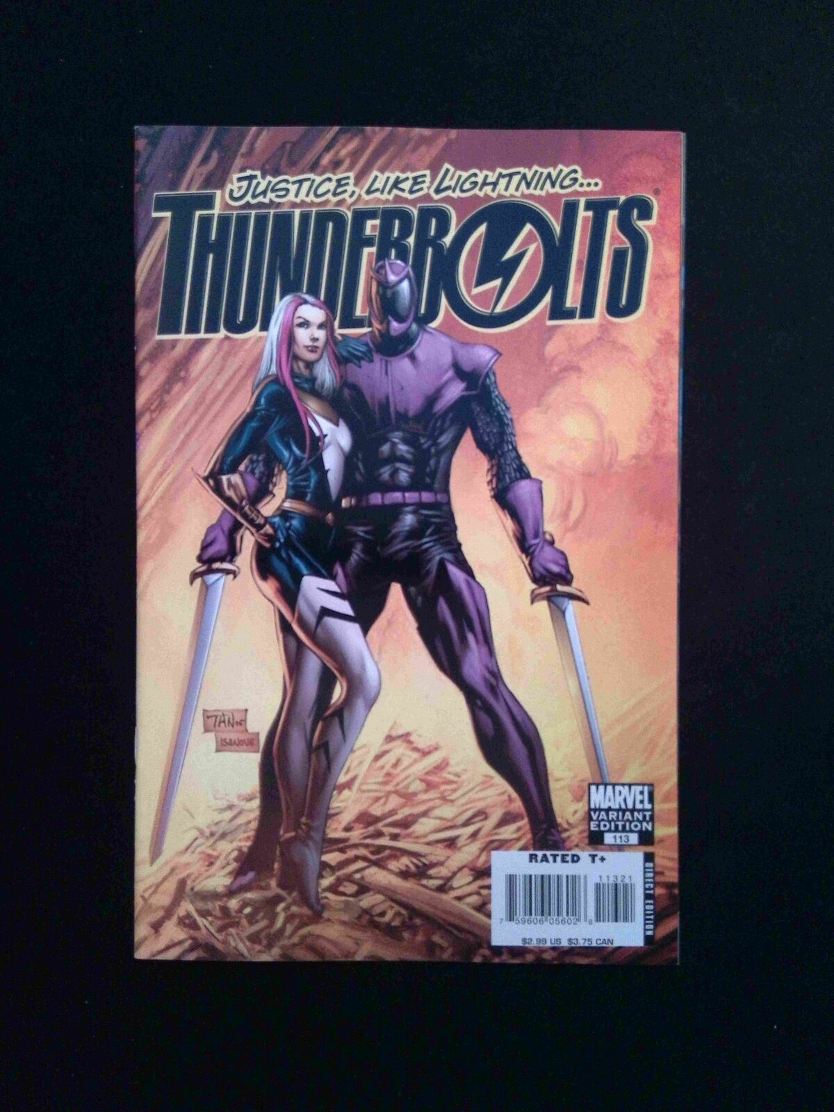 Thunderbolts #113B MARVEL Comics 2007 NM TAN VARIANT
