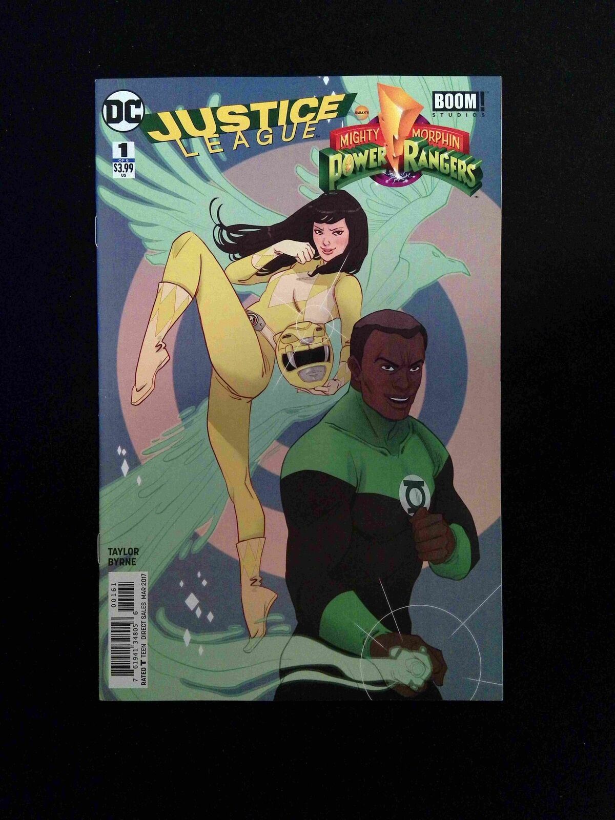 Justice League Power Rangers #1E DC Comics 2017 VF+ Sauvage Variant