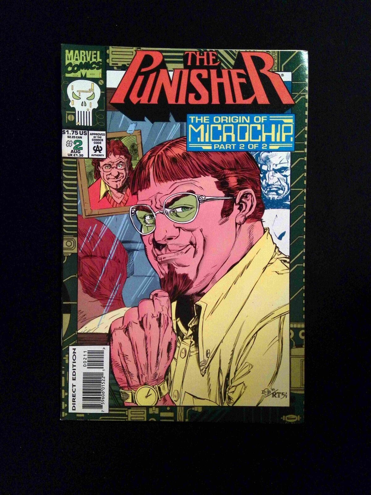 Punisher Origin of Microchip #2 MARVEL Comics 1993 VF/NM