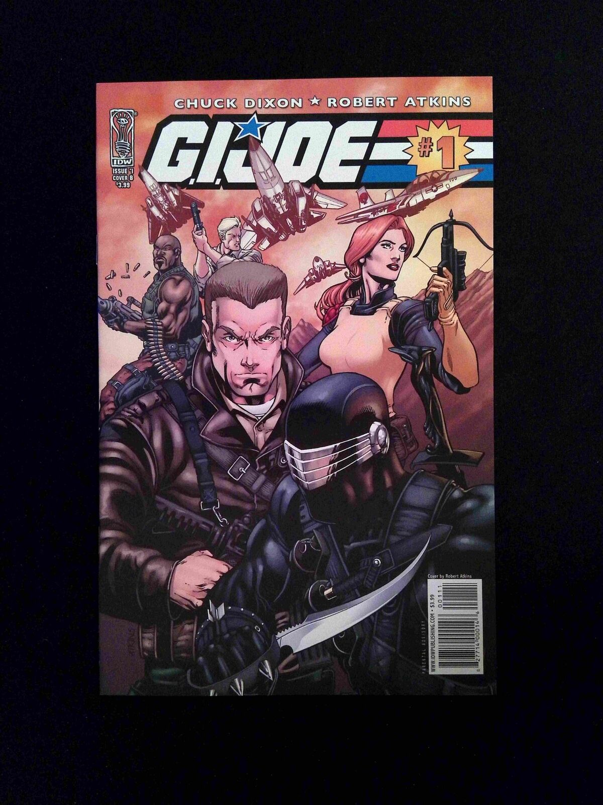 GI Joe #1B IDW Comics 2009 VF+ ATKINS VARIANT