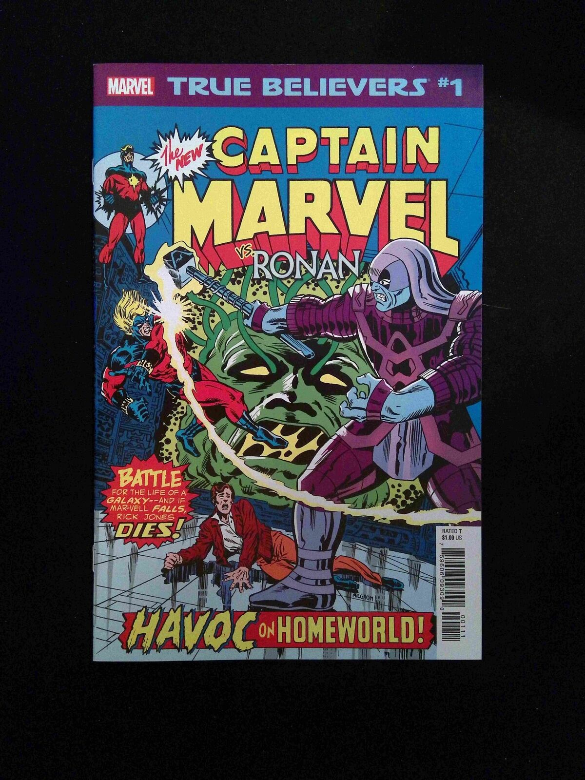 True Balievers Captain Marvel vs. Ronan #1 MARVEL Comics 2019 NM-