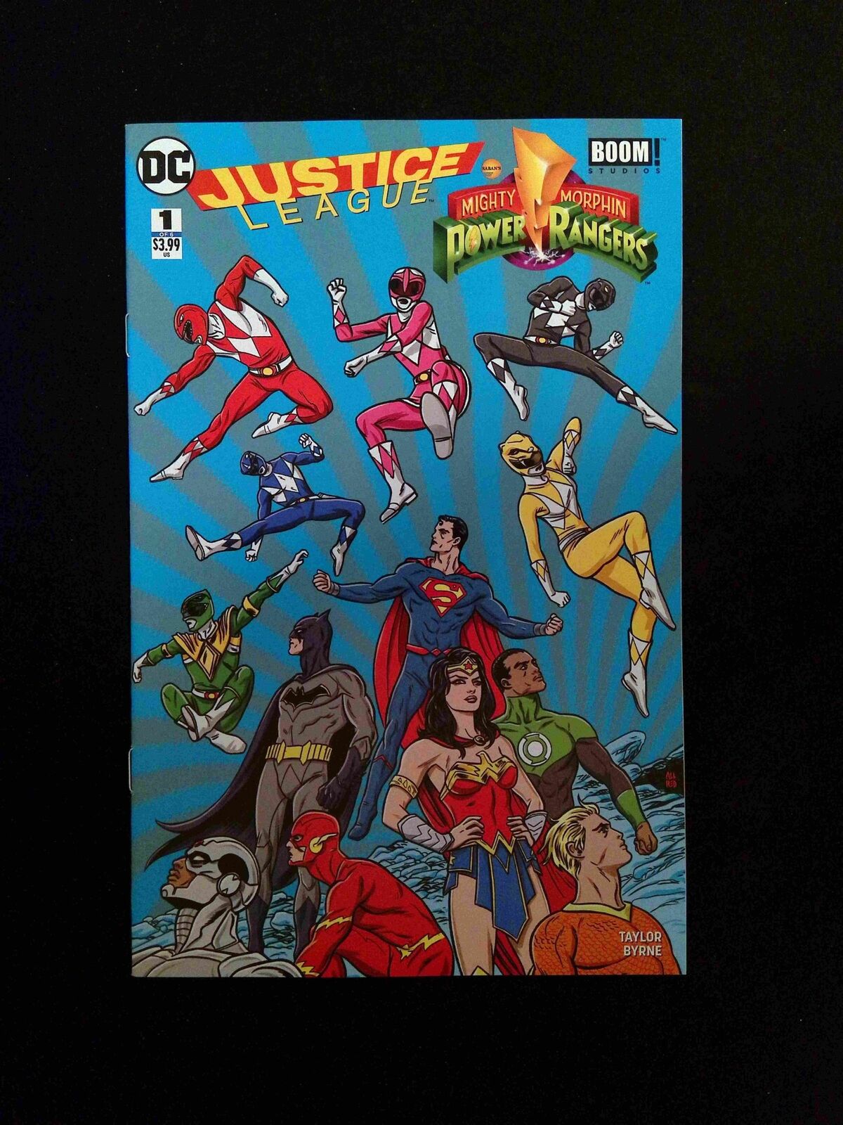 Justice League Power Rangers #1 DC Comics 2017 VF+ Variant Cover