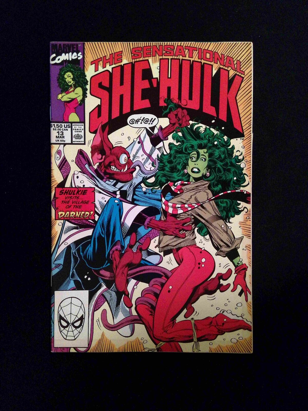 Sensational She-Hulk #13 MARVEL Comics 1990 VF-