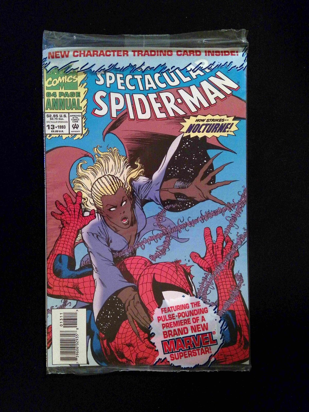 Spider-Man Annual #13P Marvel Comics 1993 NM Newsstand Polybagged With Card
