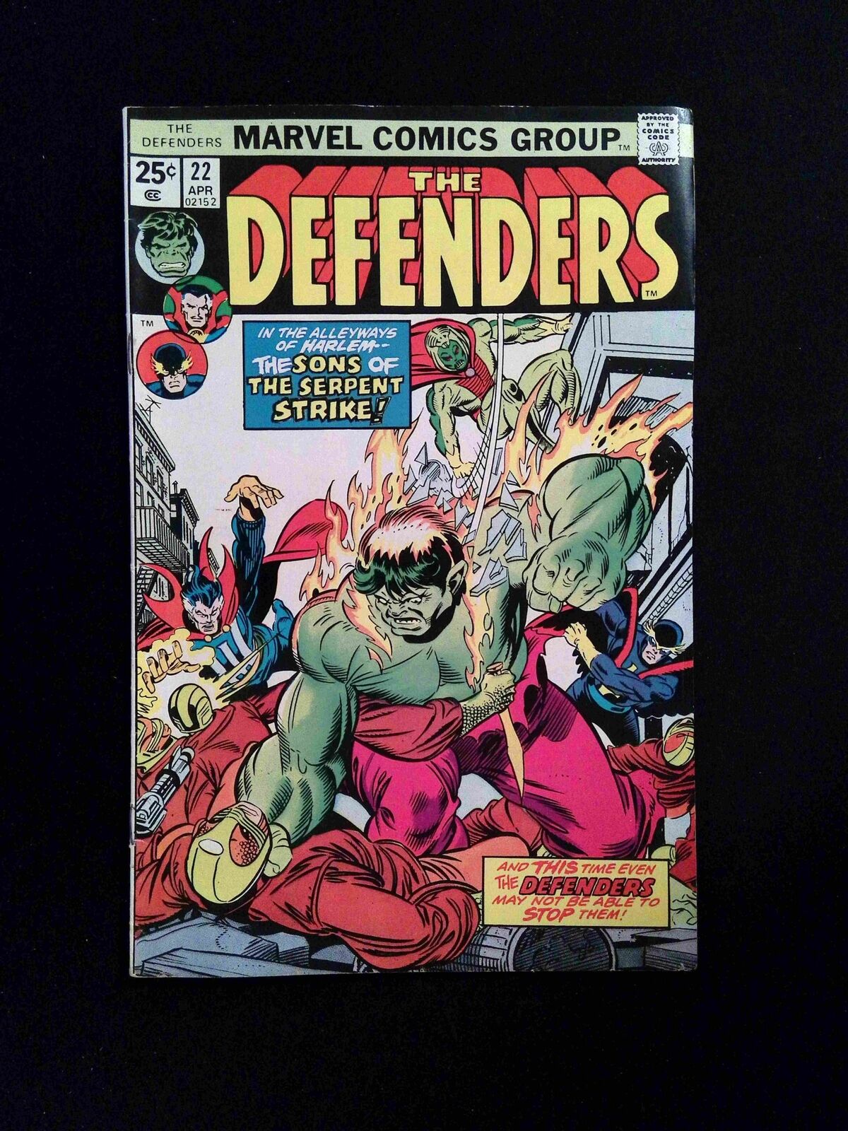 Defenders #22 MARVEL Comics 1975 FN+