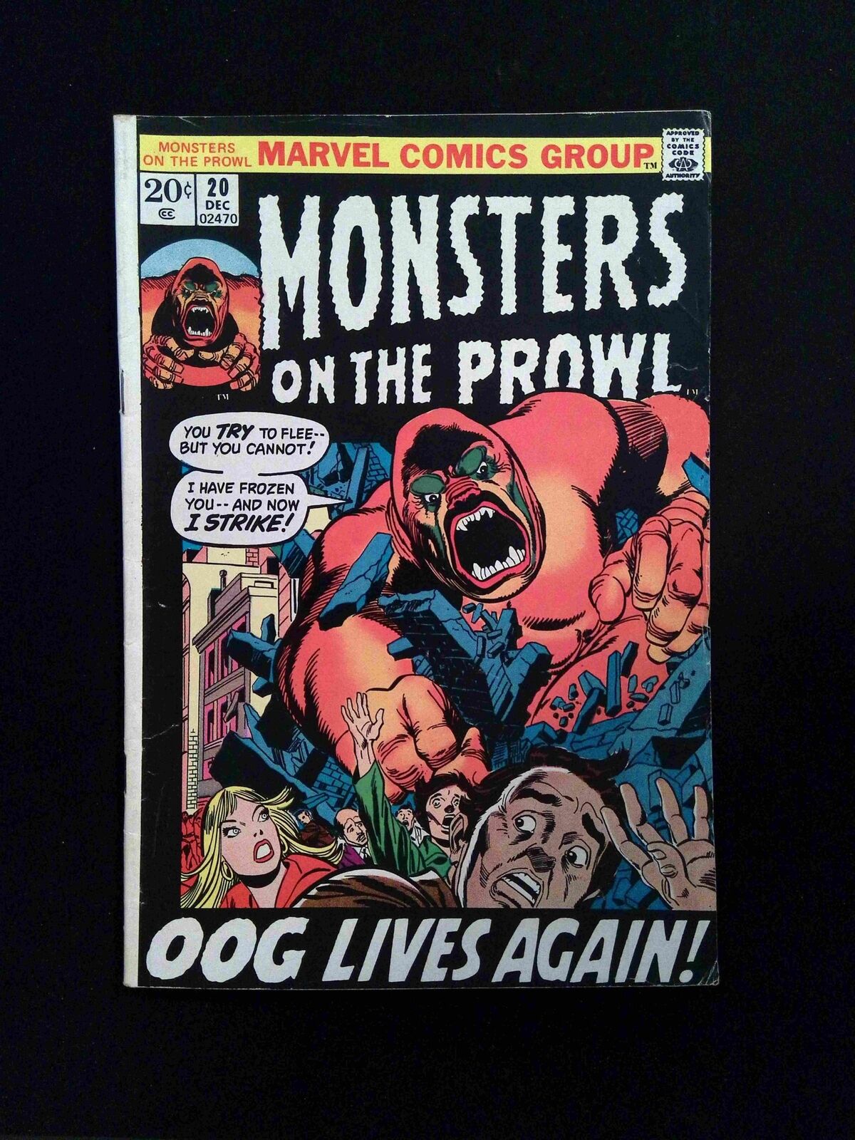 Monsters on the Prowl #20 MARVEL Comics 1972 FN-