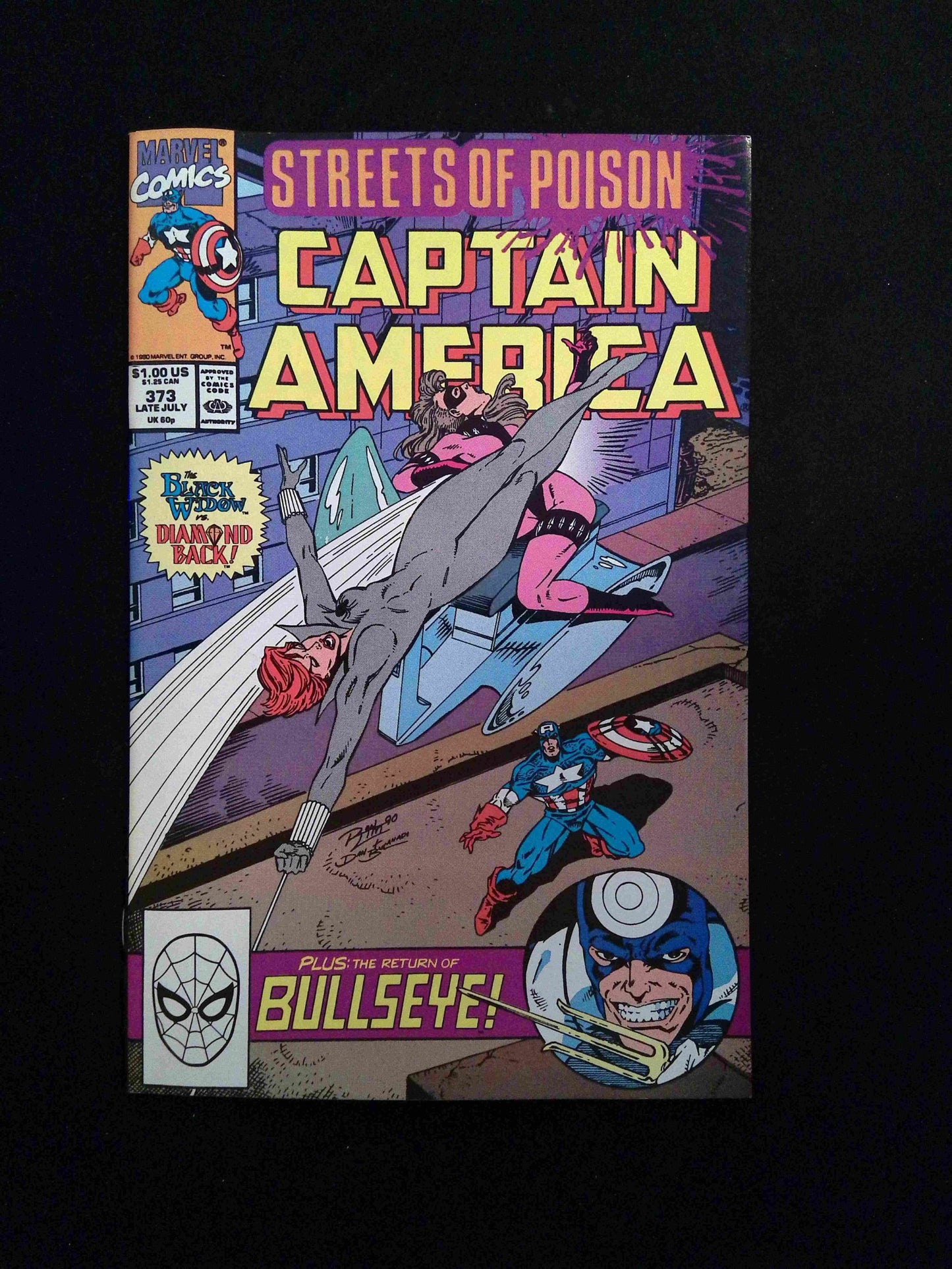 Captain America #373 MARVEL Comics 1990 VF