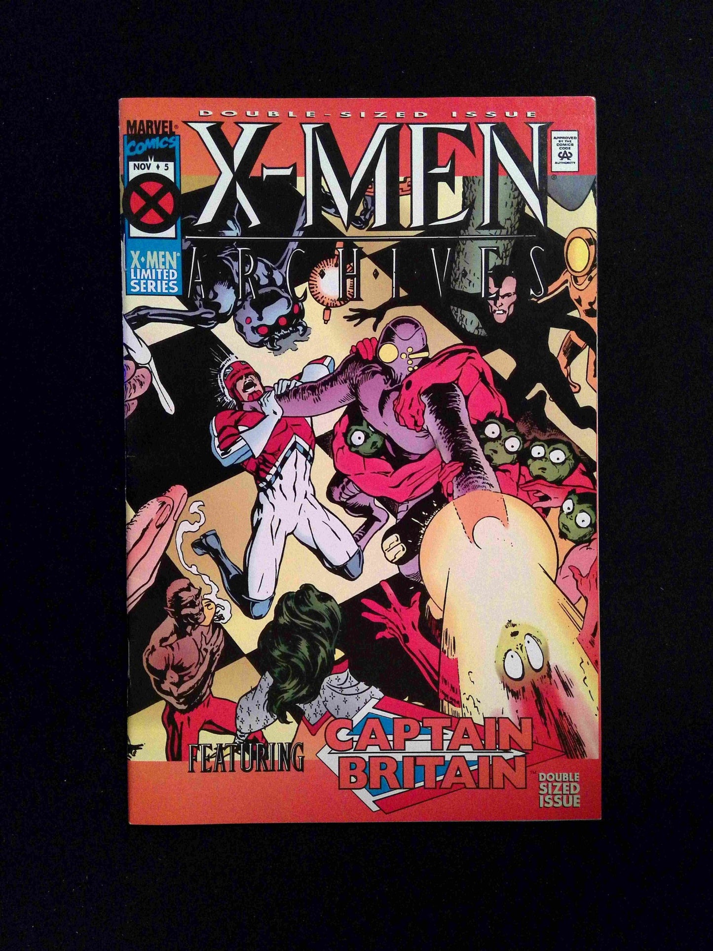 X-Men Archives Featuring Captain Britain #5 MARVEL Comics 1995 VF+