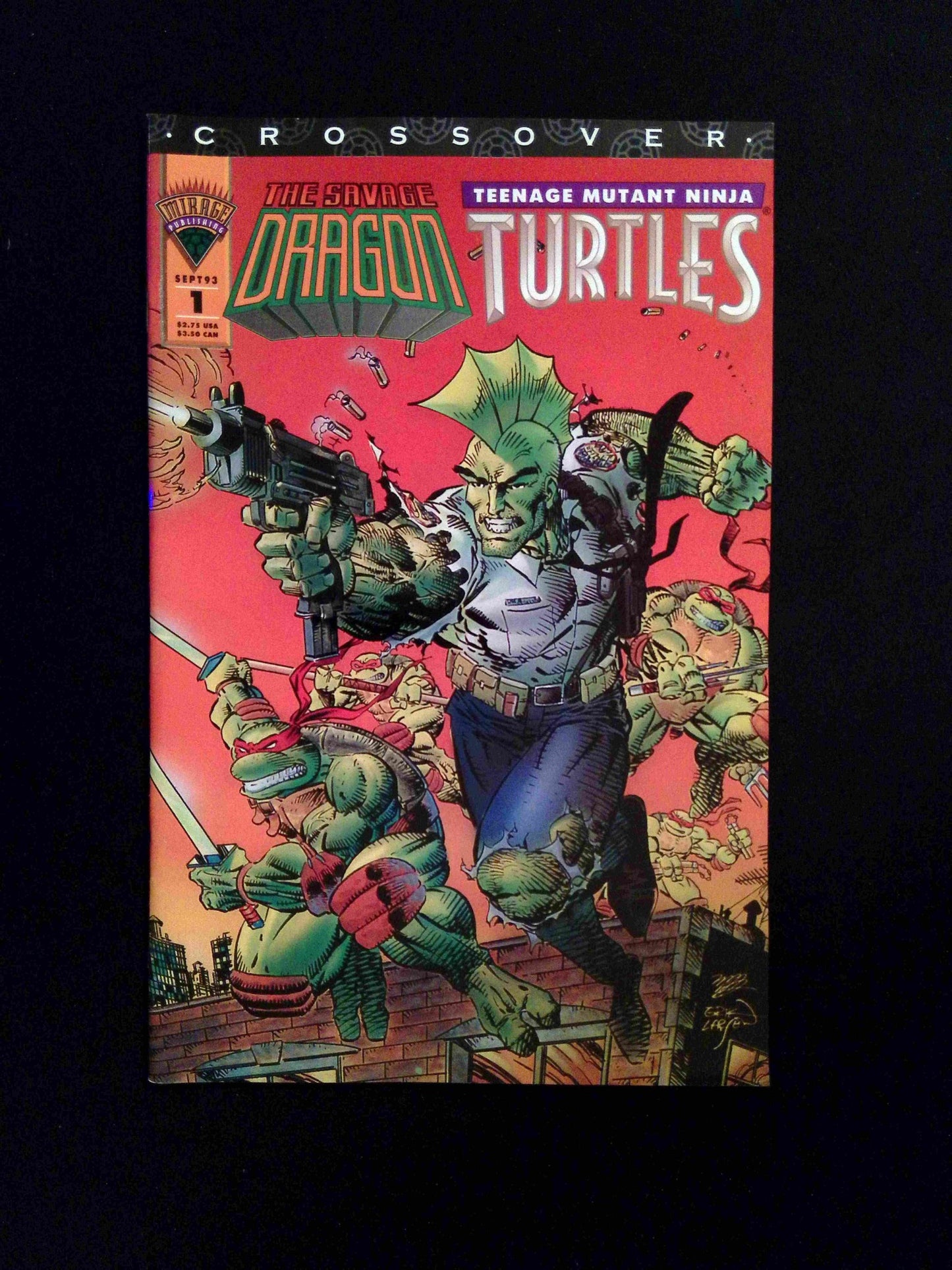 Savage Dragon Teenage Mutant Ninja Turtles #1 Mirage Comics 1993 NM